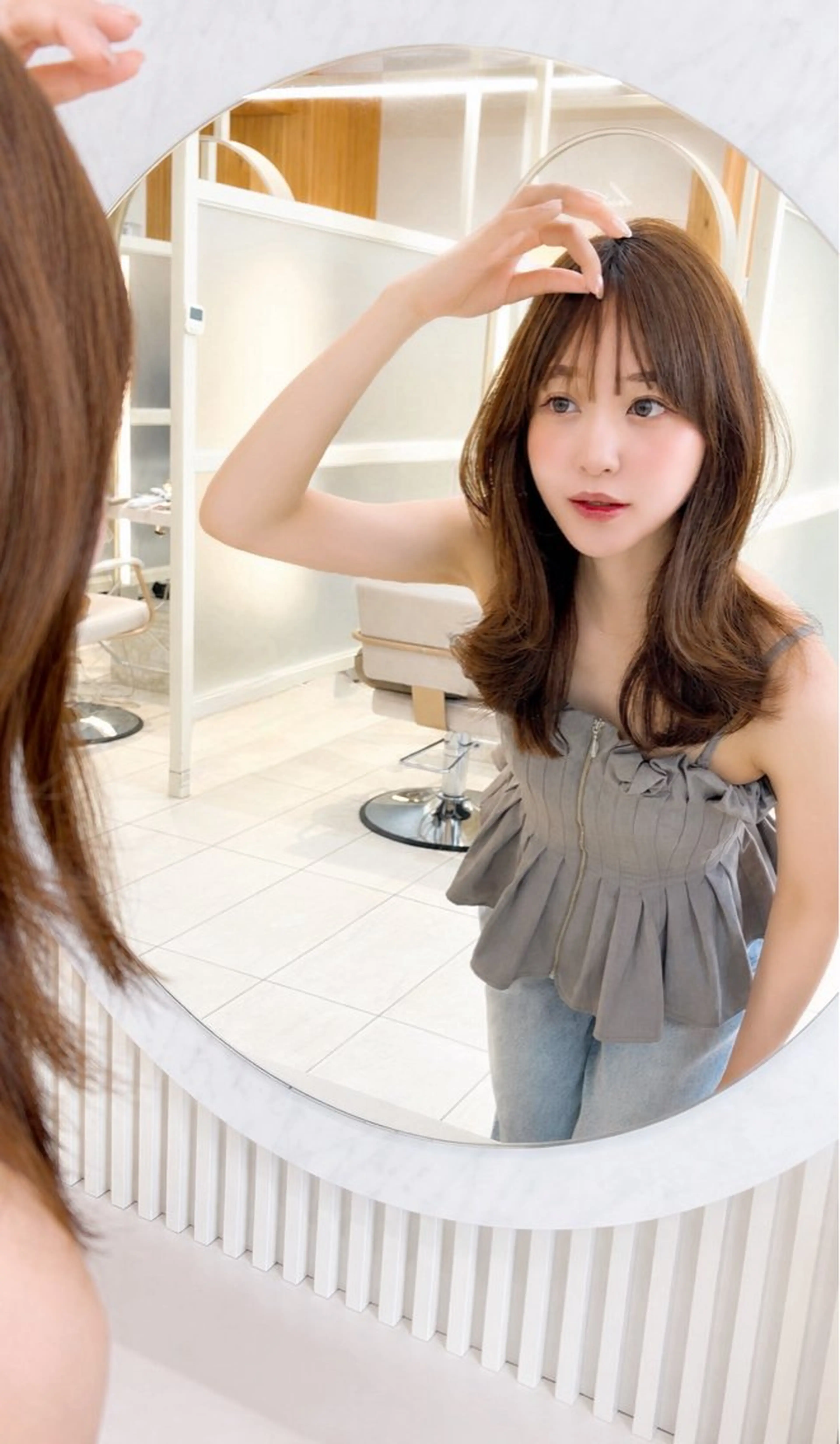 ミディアム oto🤍×美髪× ゆるふわレイヤーのヘアスタイル