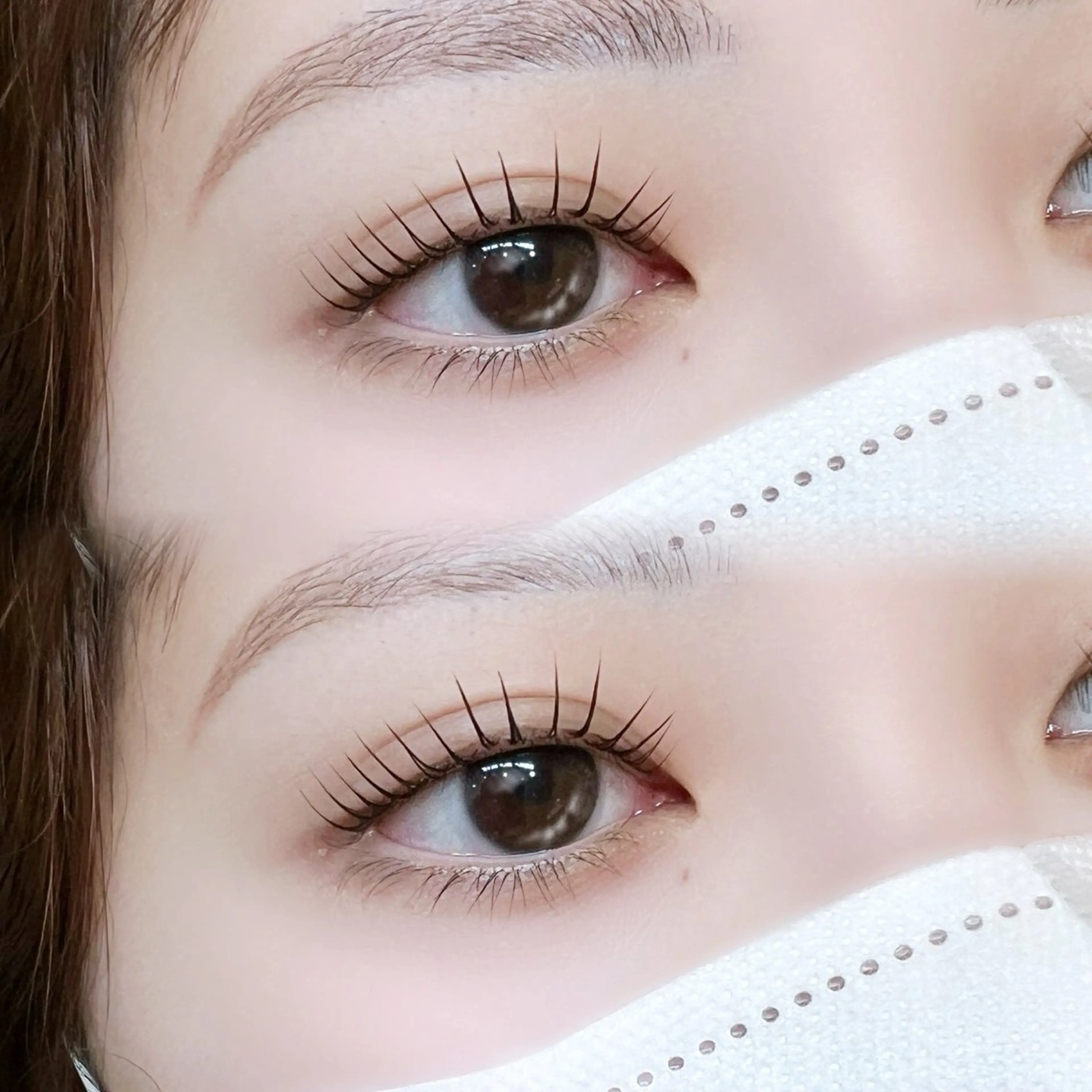 💍パリエク💍 （マツエク100本＋まつ毛パーマ）束感コーティング付の写真