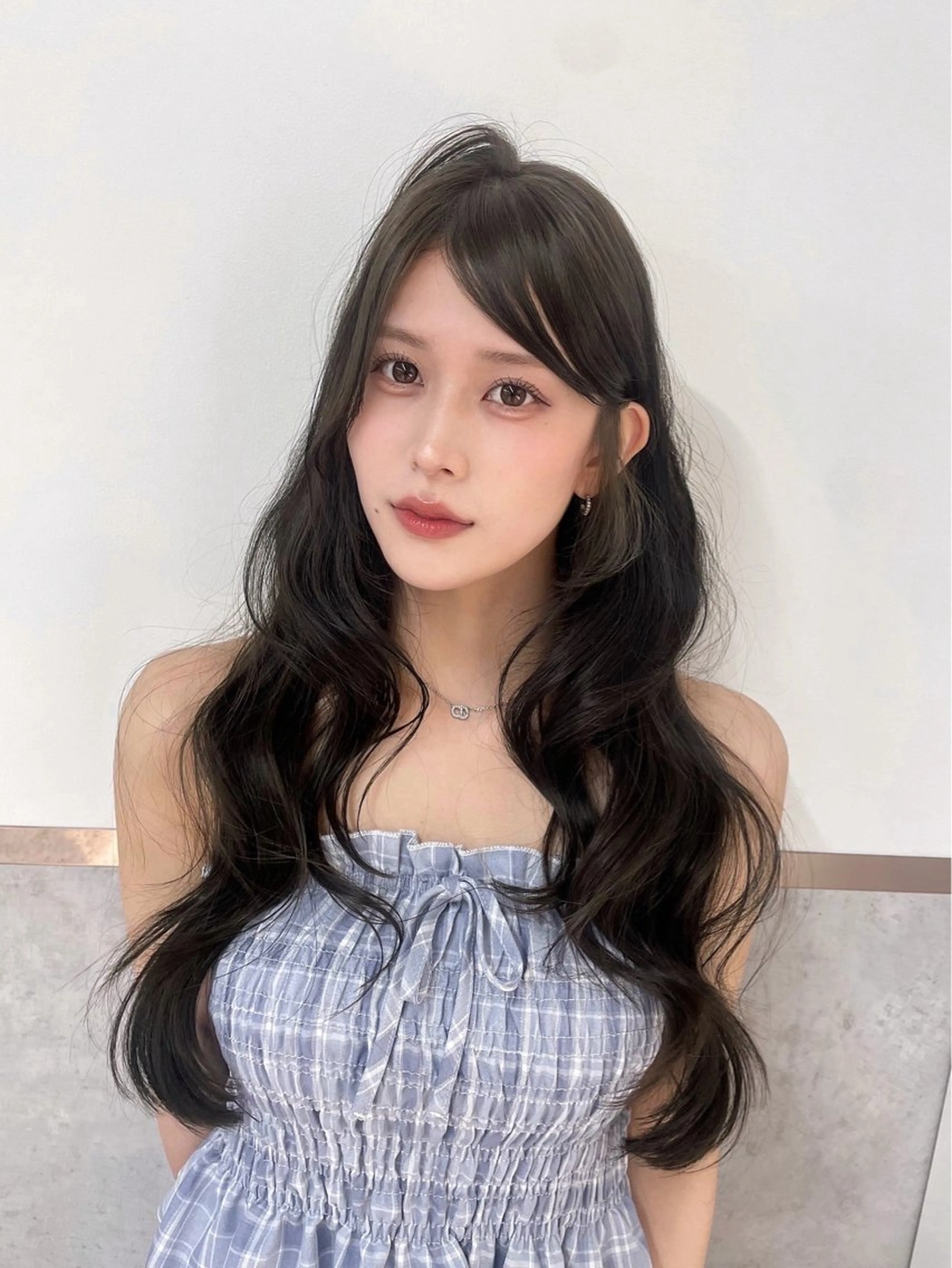 ロング ヘアカラー トリートメント ヘッドスパ ヘアセット 韓国ヘア/レイヤー Londエレンのヘアスタイル