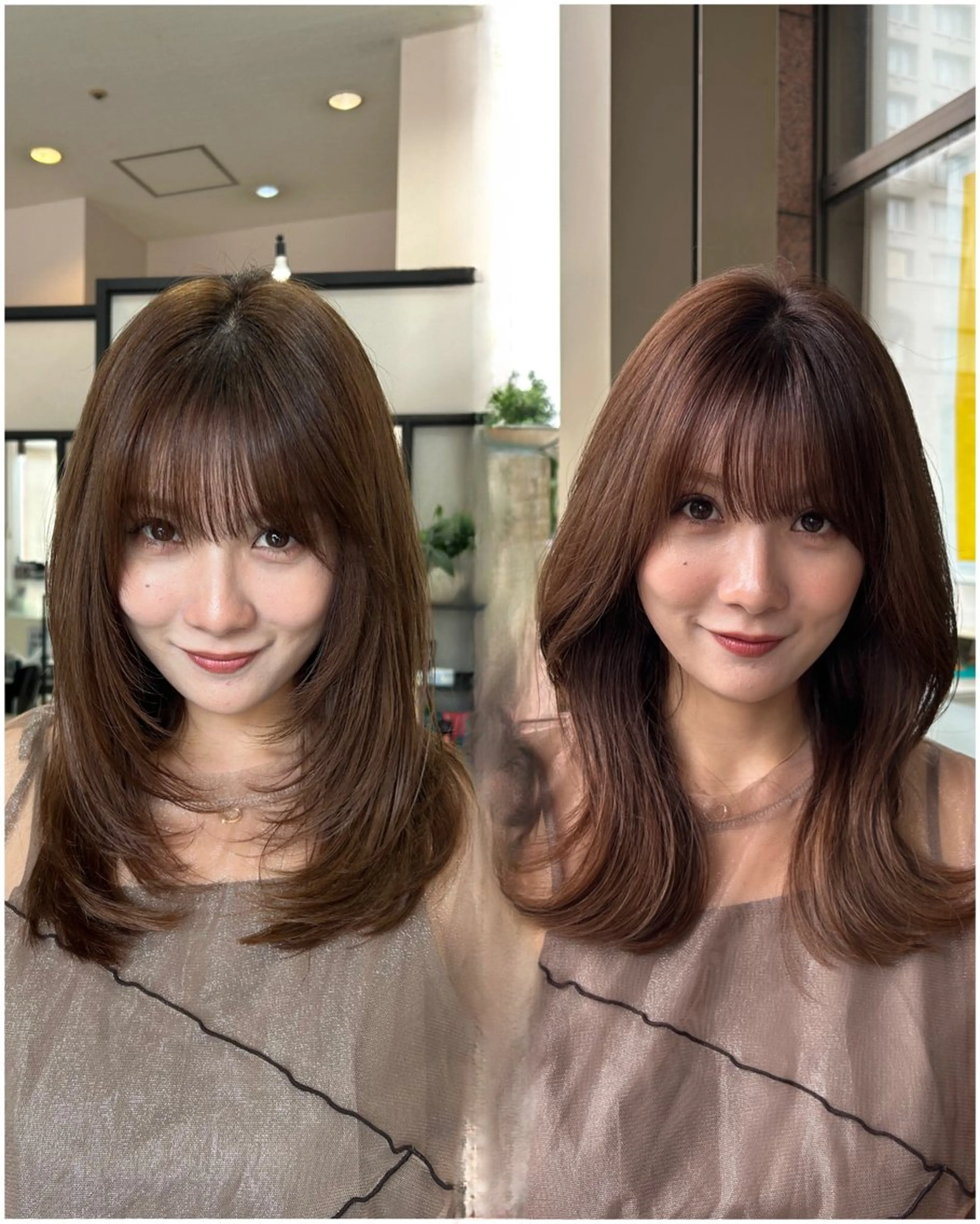 セミロング 髪質改善／レイヤー /Yuto.Araiのヘアスタイル