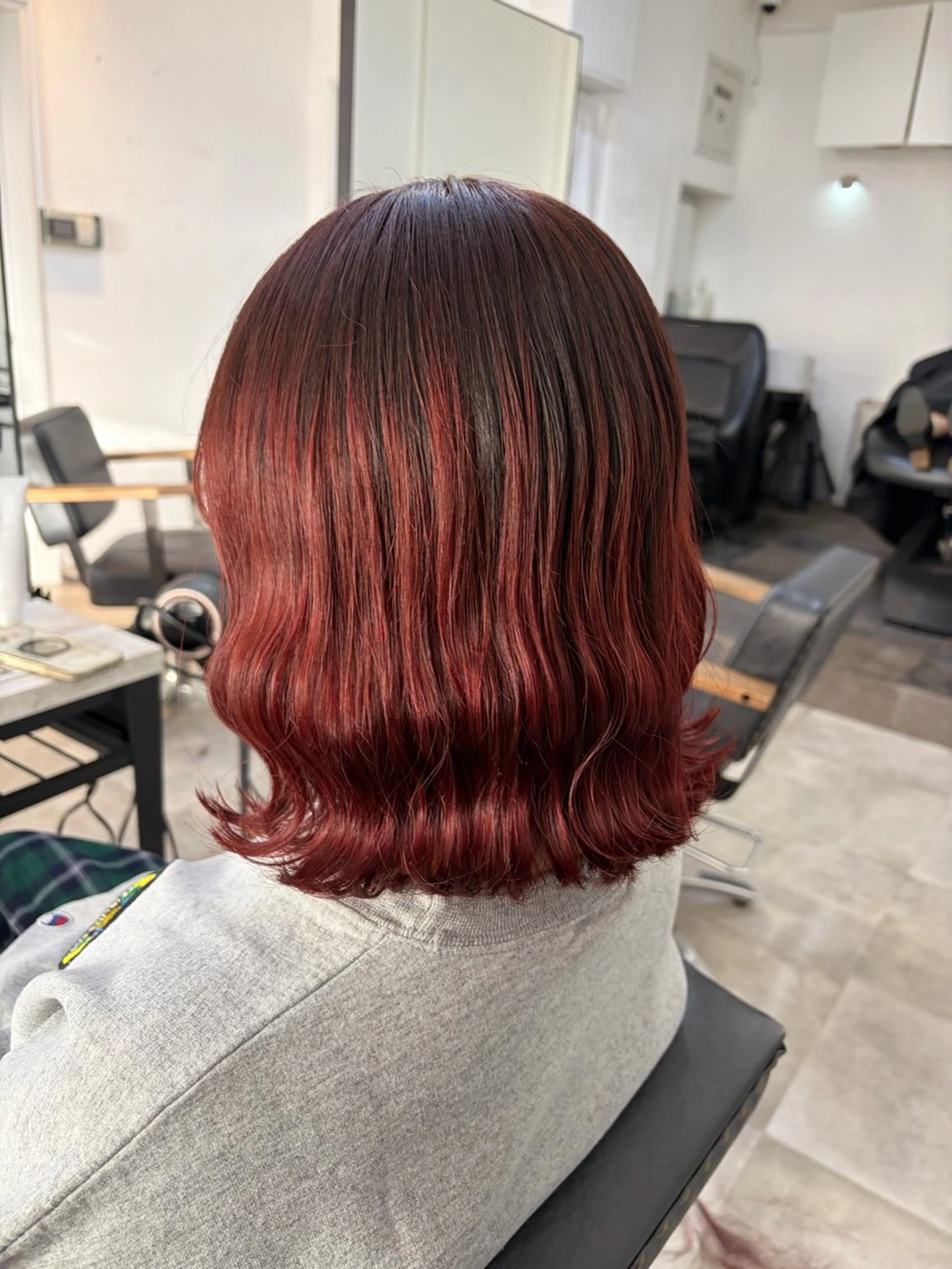 ミディアム カラー 🥀韓国ヘア🥀 宮津真菜のヘアスタイル