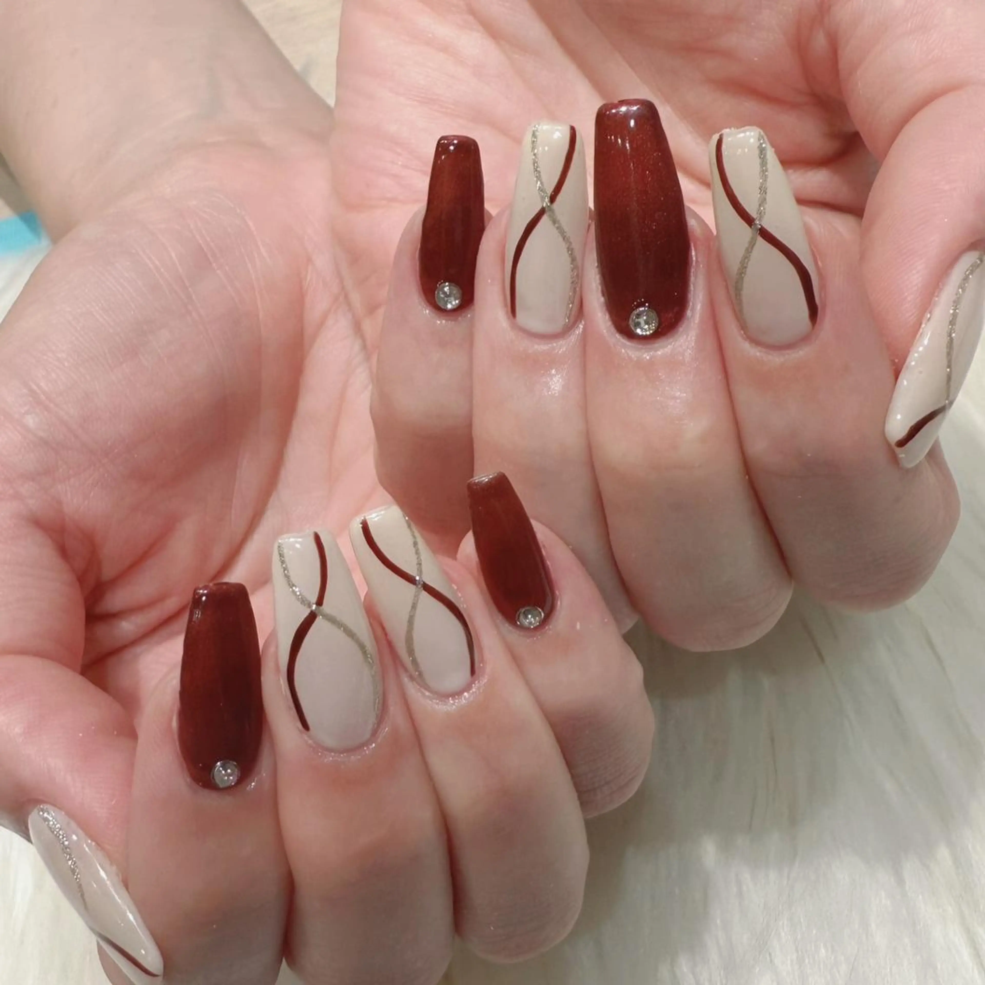 ネイル ロングネイル ハンドネイル Kanai Harukaのネイルデザイン