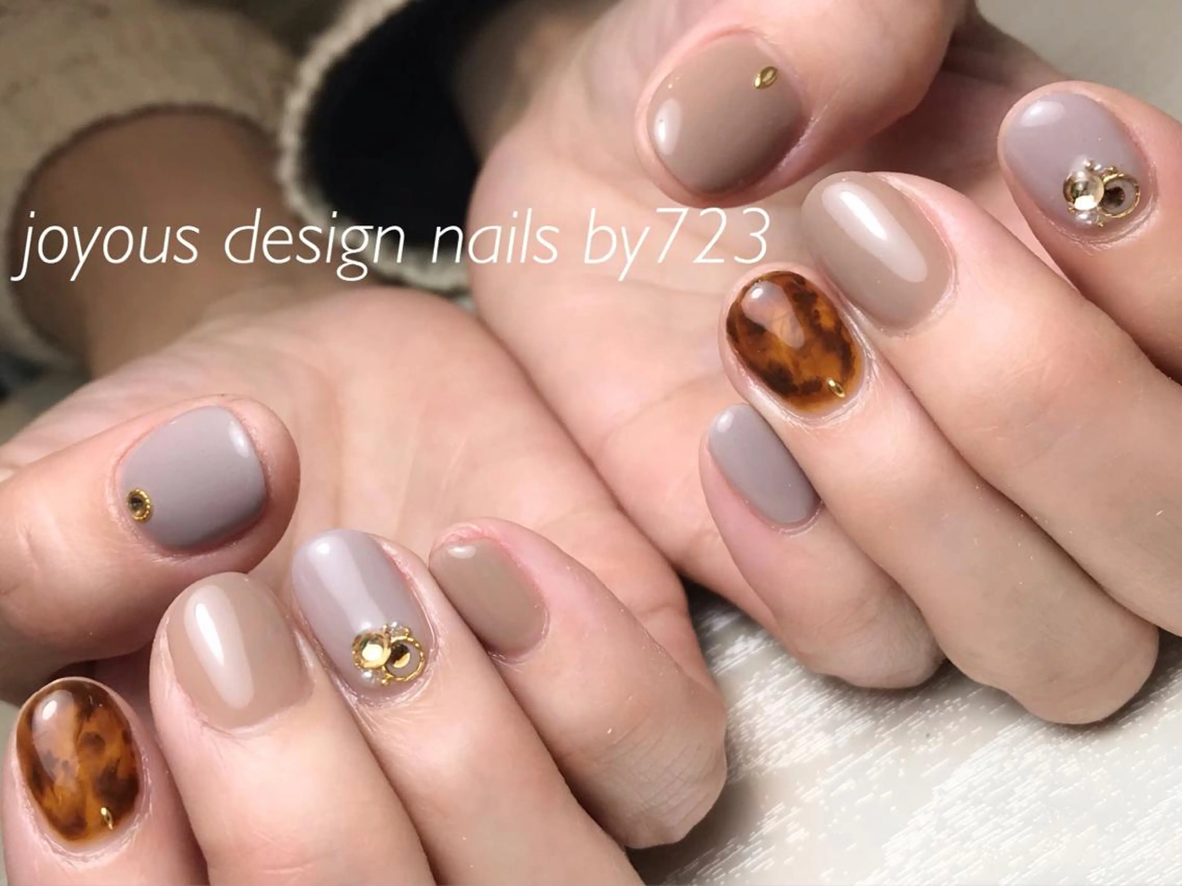 ネイル ストーンネイル ハンドネイル jdn natsumiのネイルデザイン