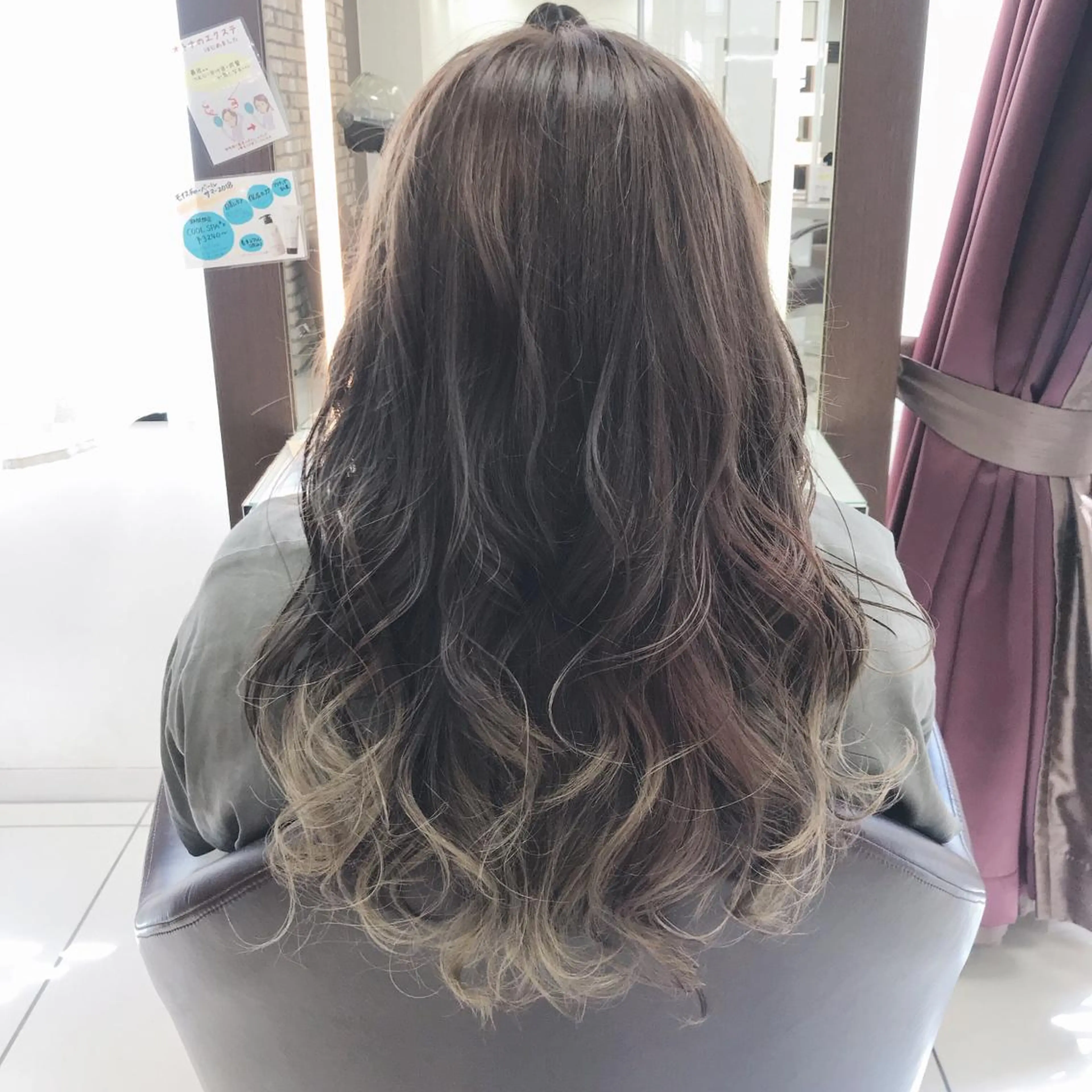 ロング カラー シールエクステ✨️韓 国羽エクステ🪽和希のヘアスタイル