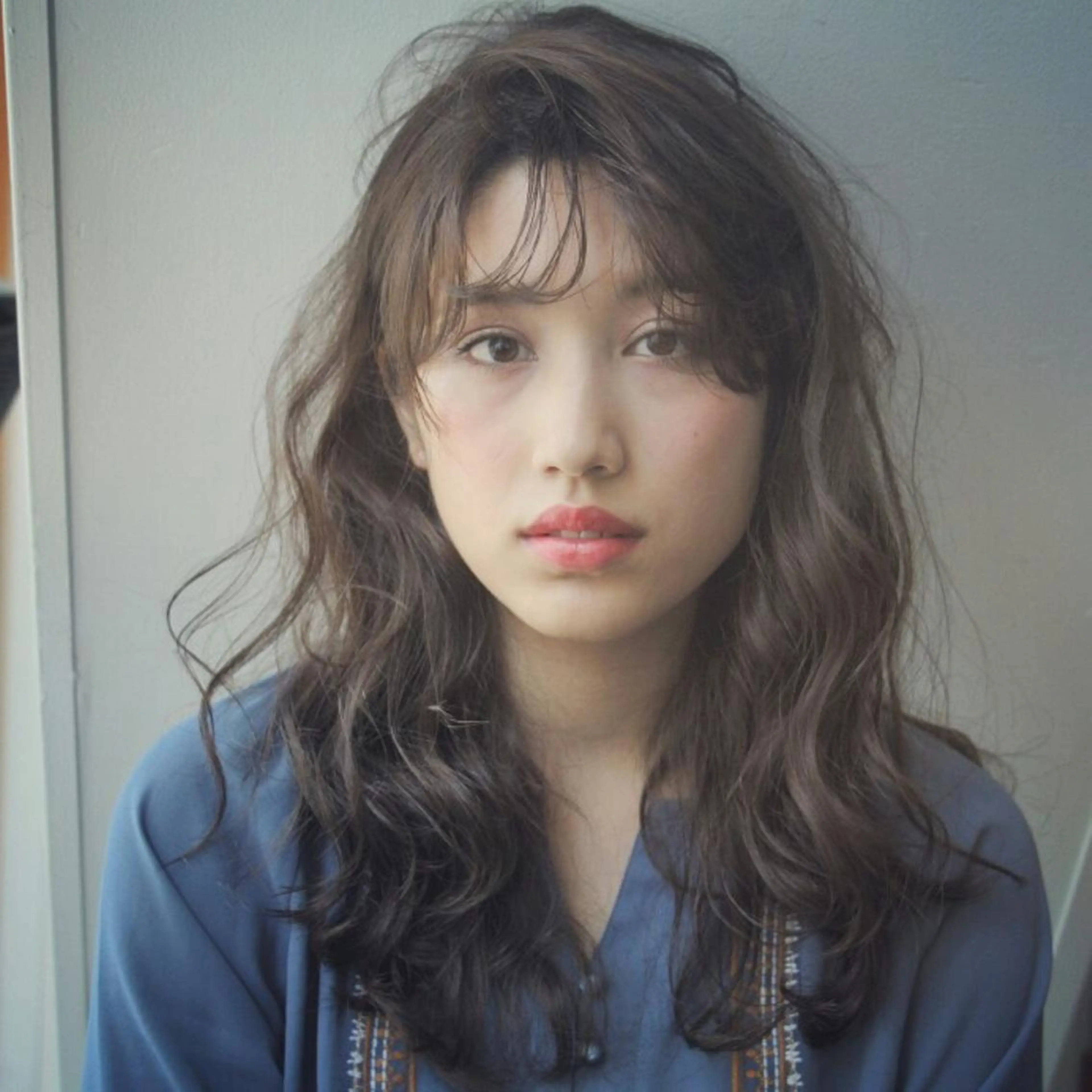 パーマ ミディアム ホリウチ ユキエのヘアスタイル