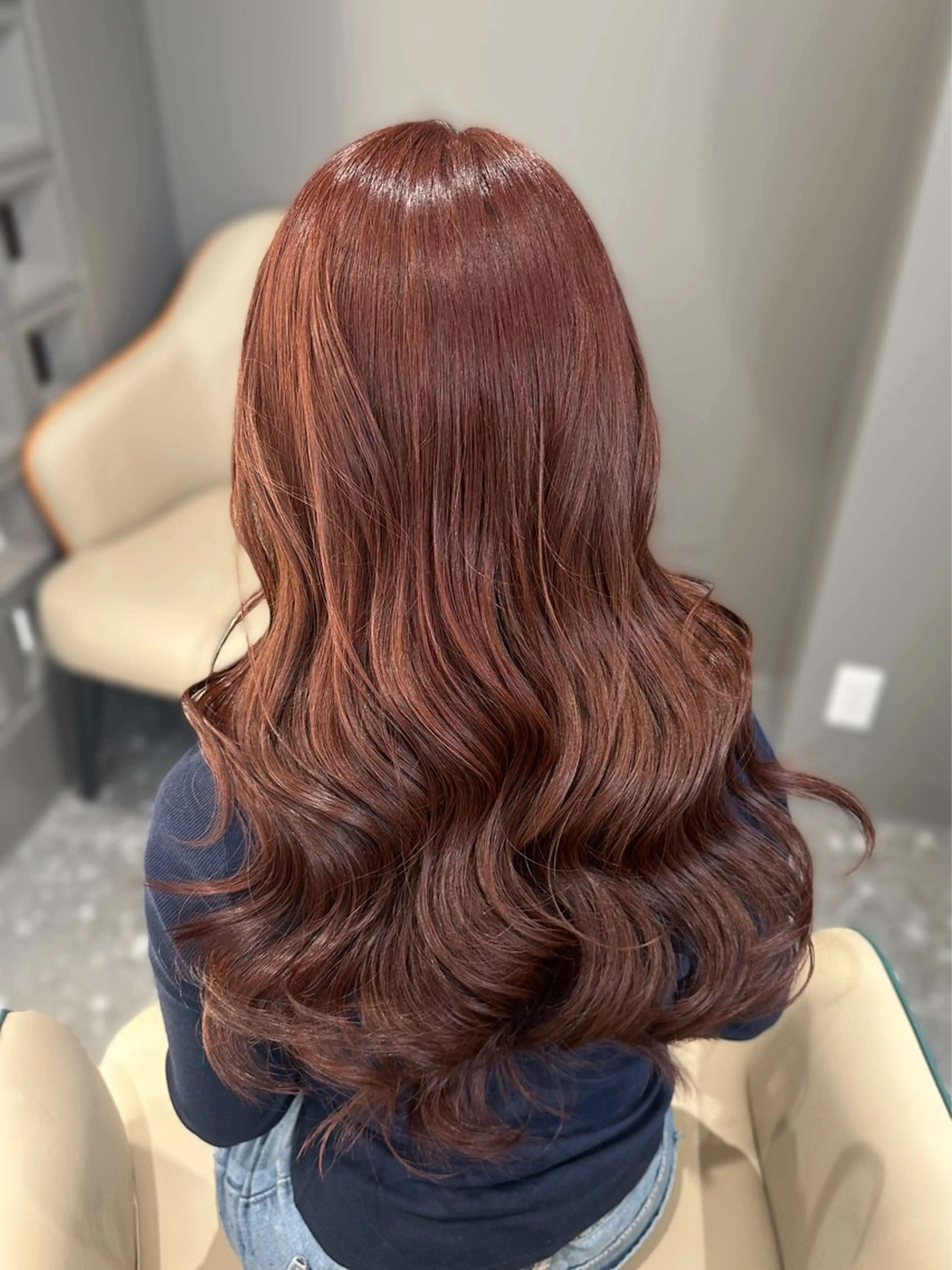 ロング カラー ヘアカラー トリートメント 🎀ちゃんりお🎀 /ブリーチなしカラーのヘアスタイル