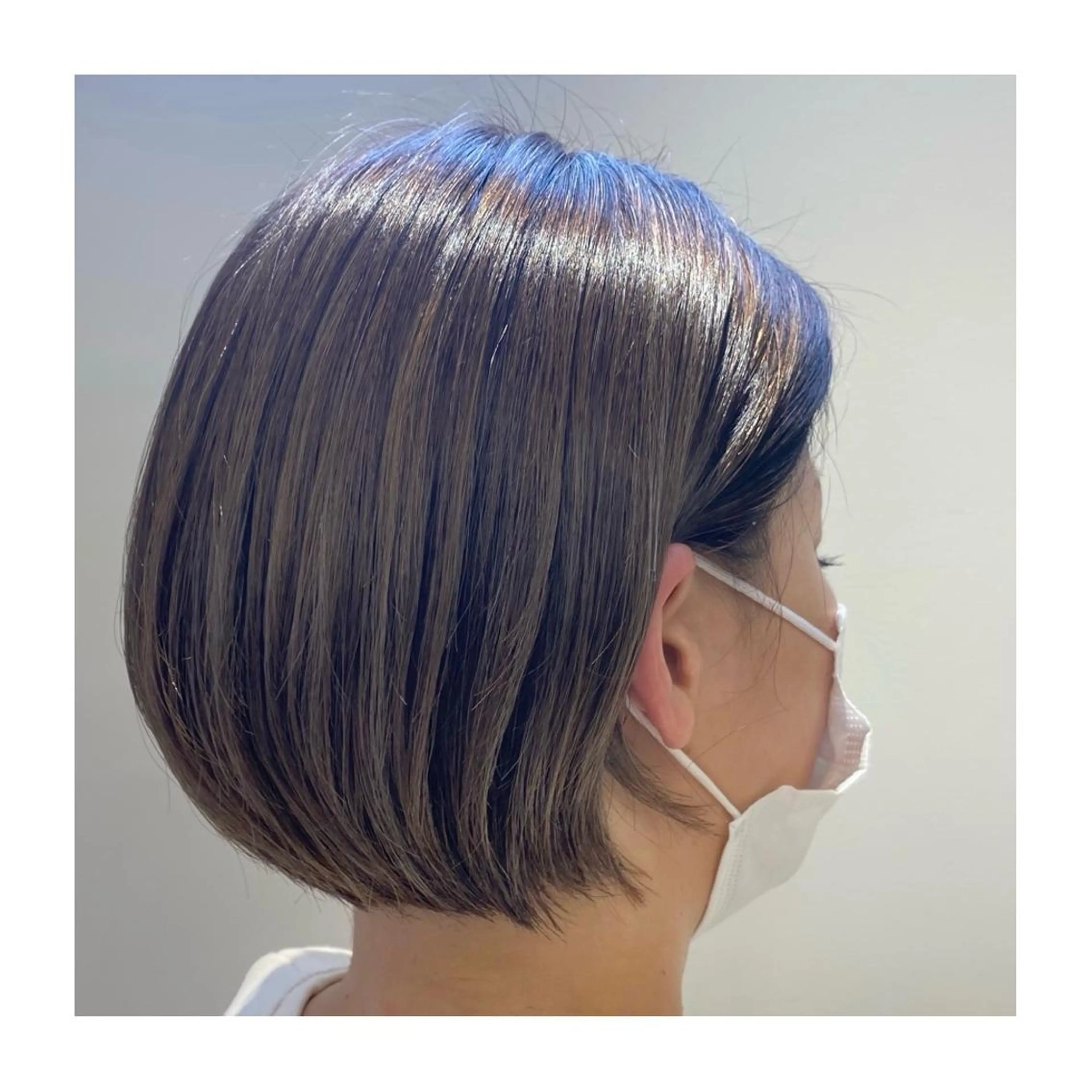 ショート カラー ショートボブ グレージュ ボブ ショートヘア トリートメント 小國 綾かのヘアスタイル