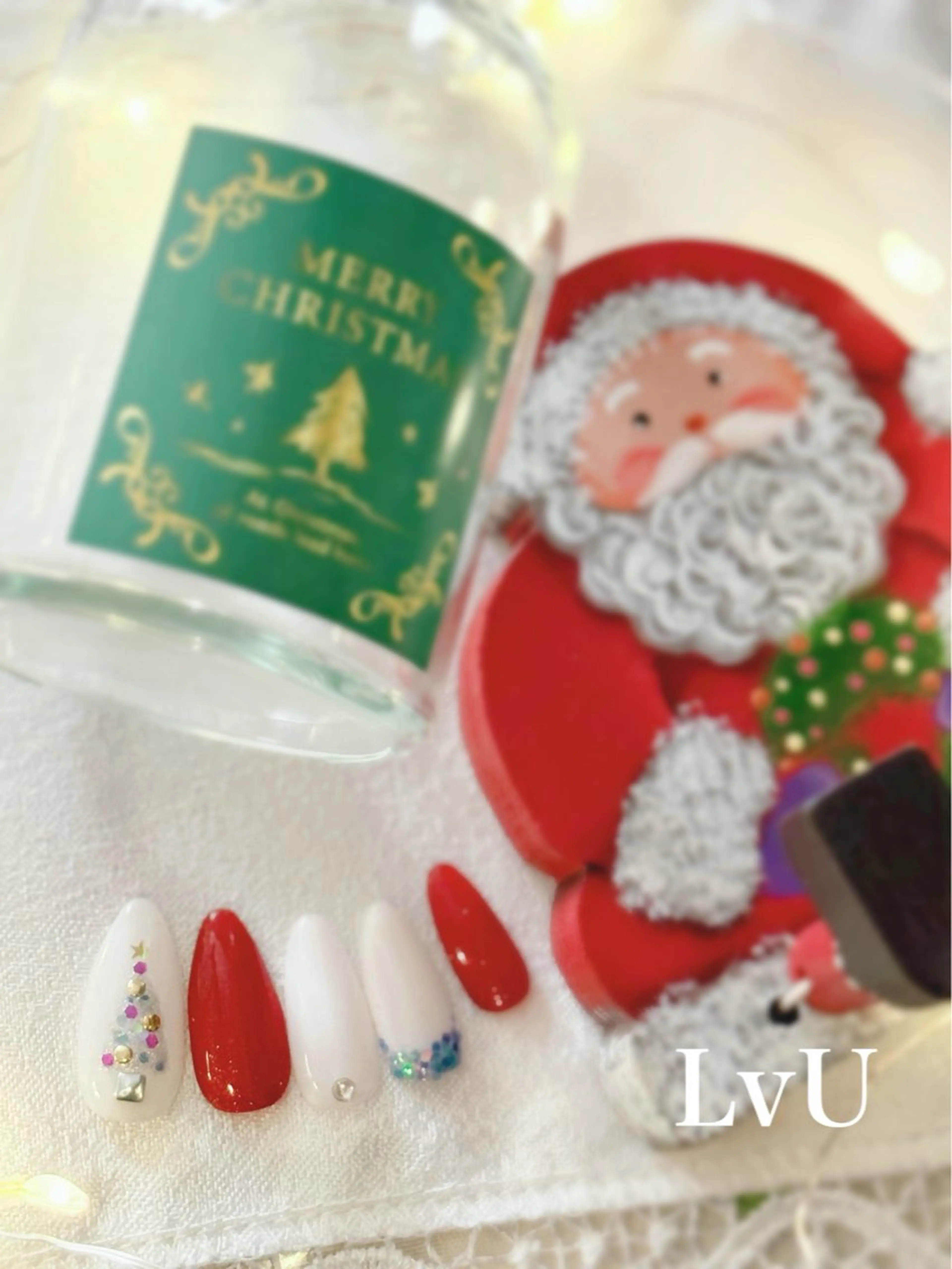 ネイル 冬ネイル クリスマス ハンドネイル ハンドケア LvU(ラブユー) Asayamaのネイルデザイン