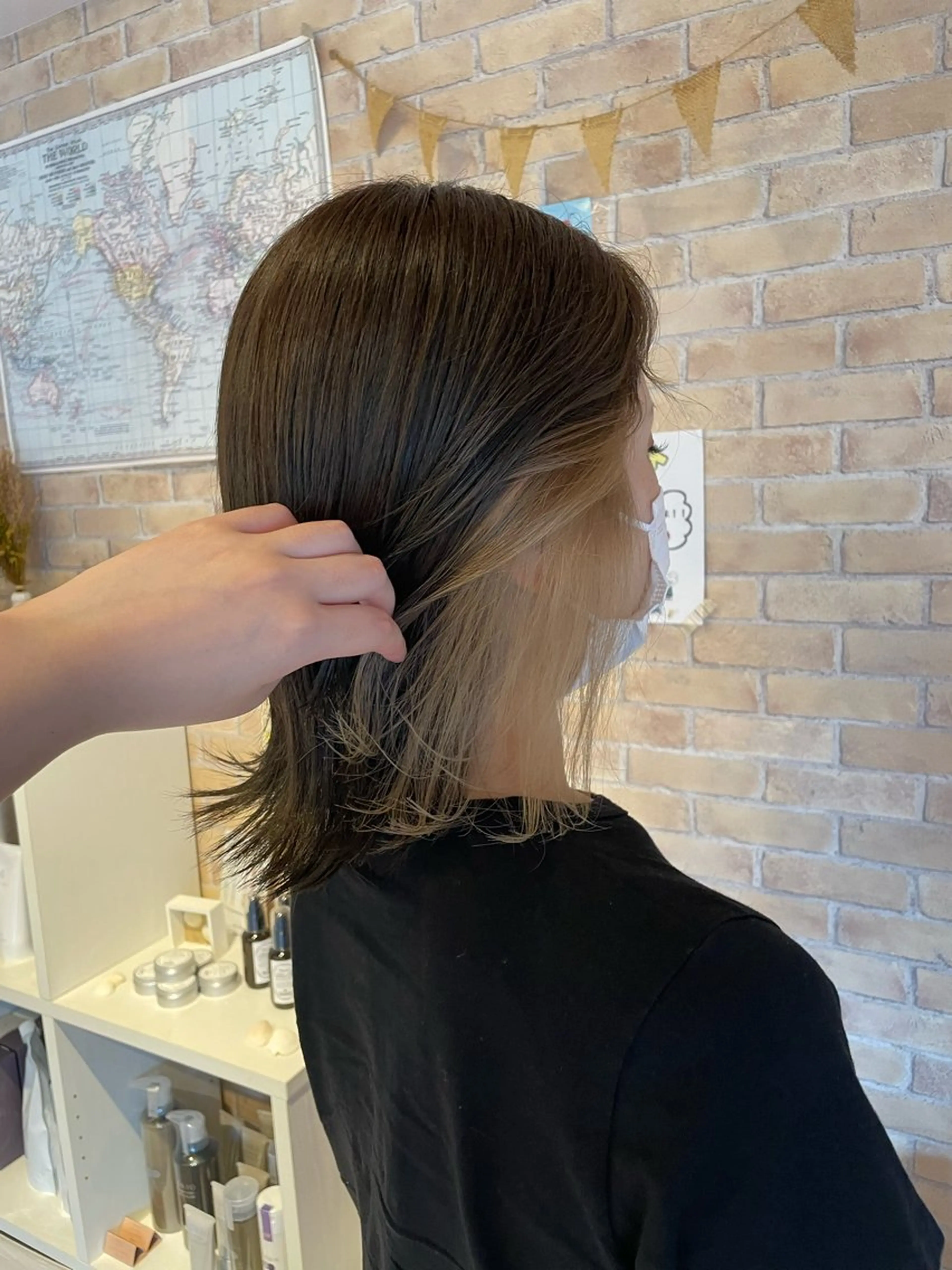 カラー ヘアカラー 西野 衣織のヘアスタイル