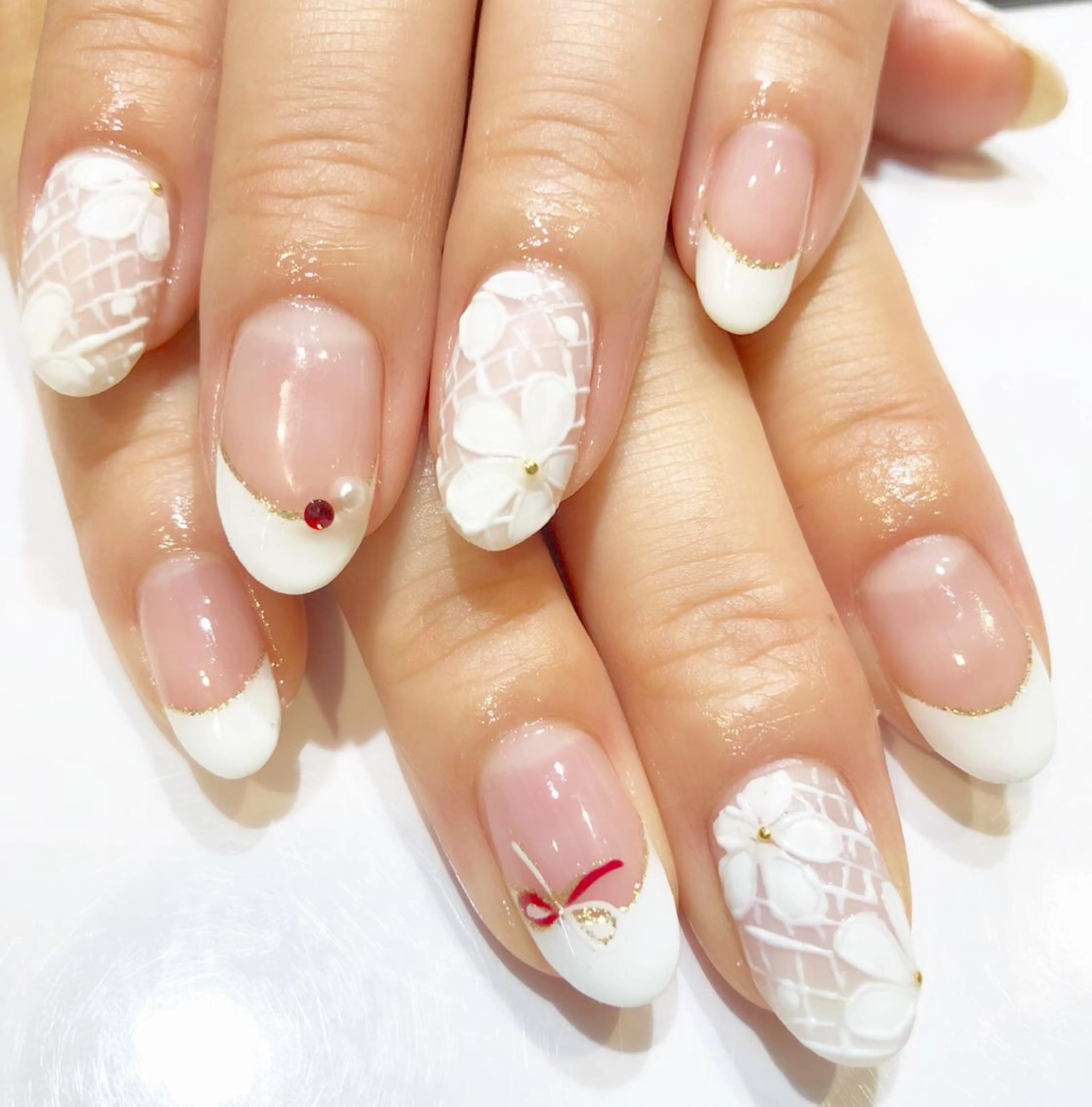 ネイル ブライダルネイル TRAM-nail moriizumiのネイルデザイン