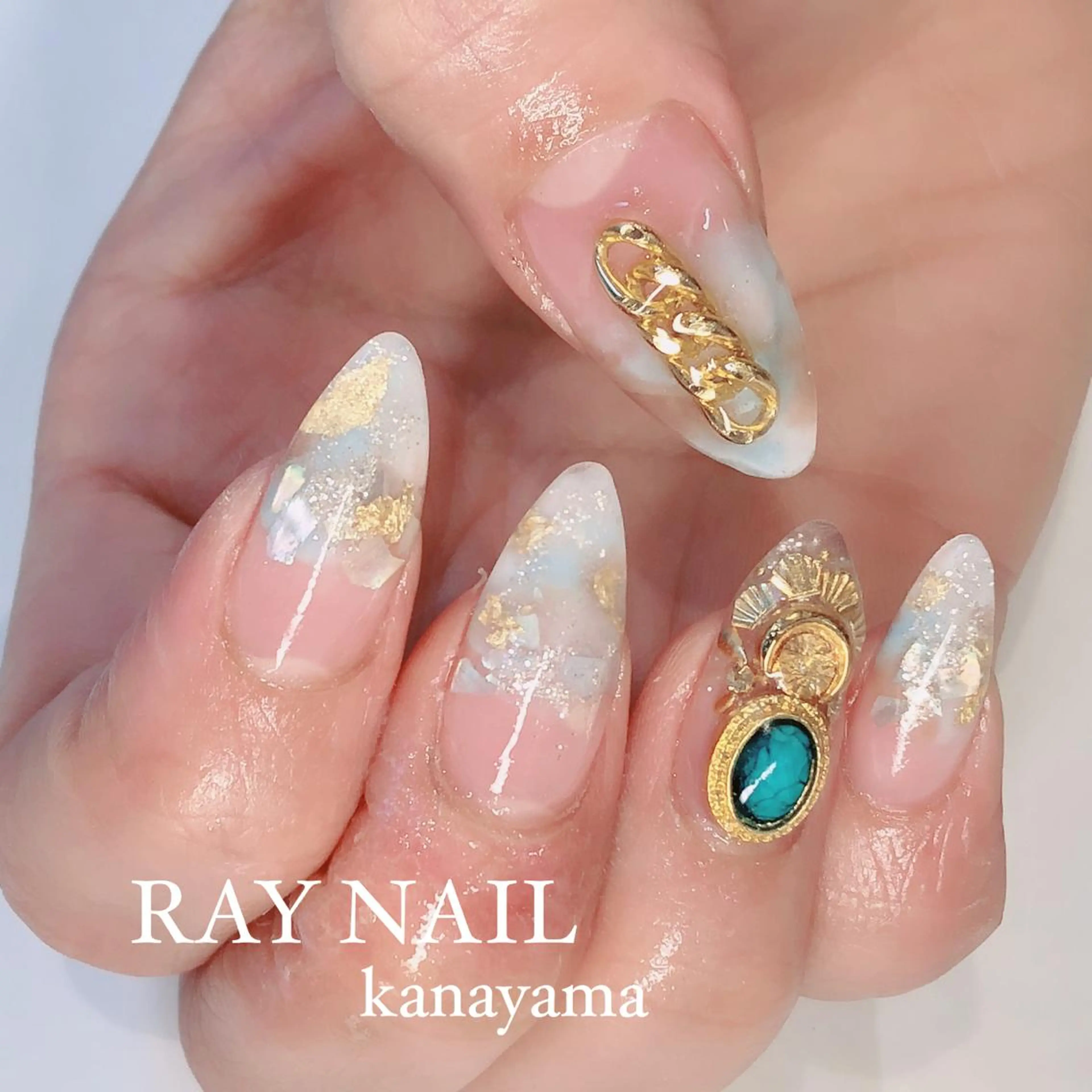 ネイル スカルプネイル ハンドネイル Arowa 伊田のネイルデザイン