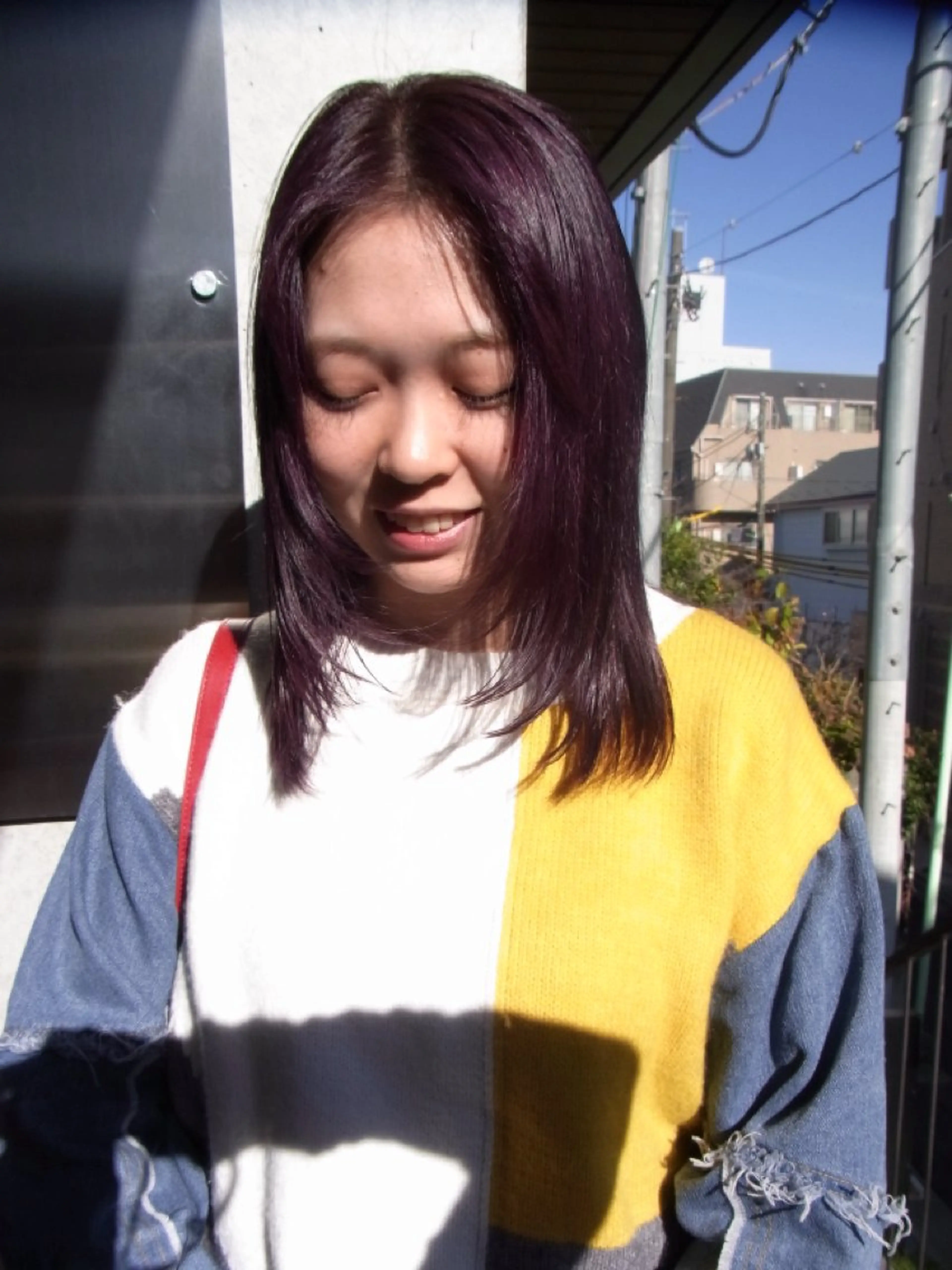 セミロング カラー ヘアカラー トリートメント YUUKI/ウルフ .ボブパーマのヘアスタイル