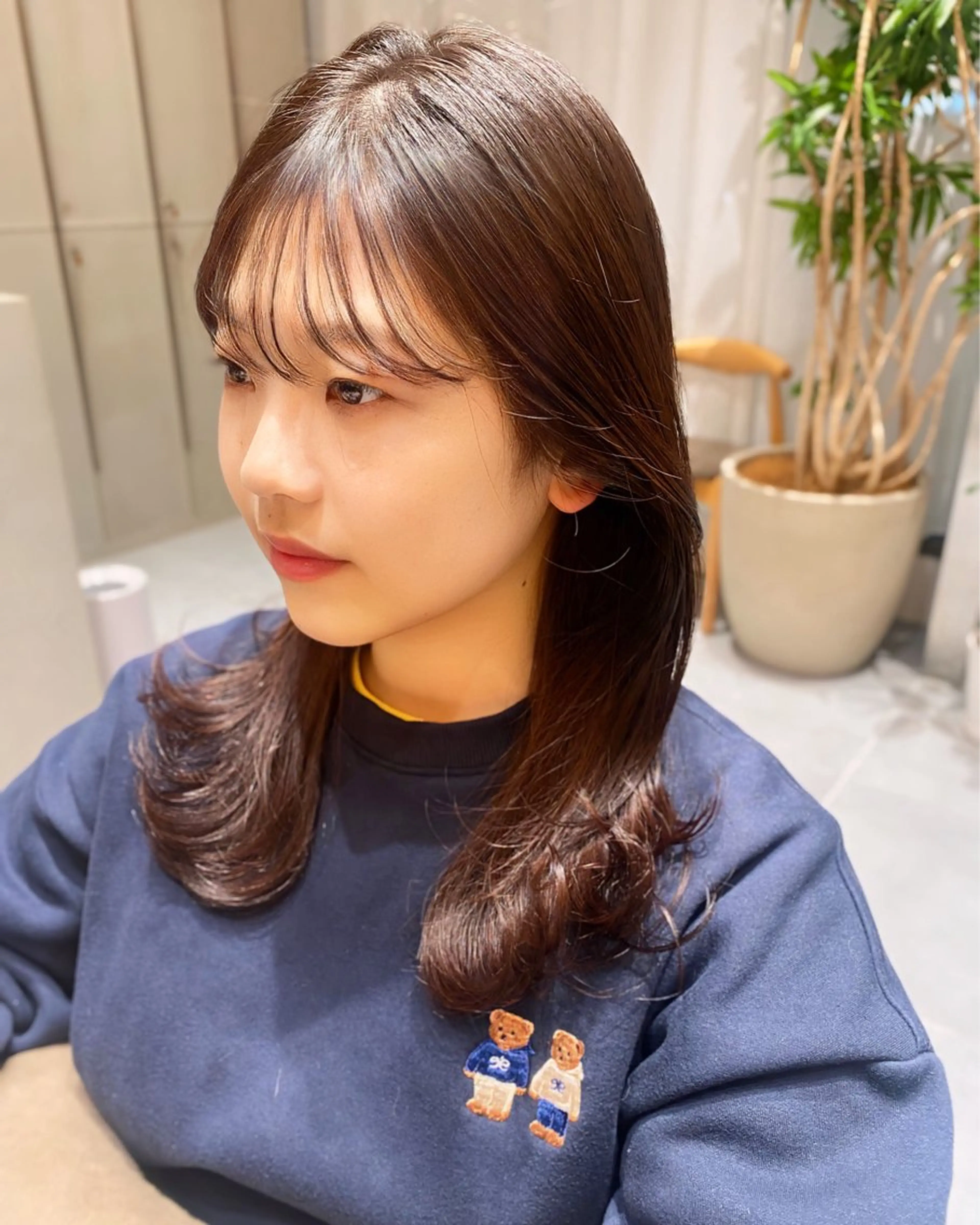 ロング カラー カット ヘアカラー トリートメント ヘアセット 🎀韓国レイヤー 🇰🇷mireiのヘアスタイル