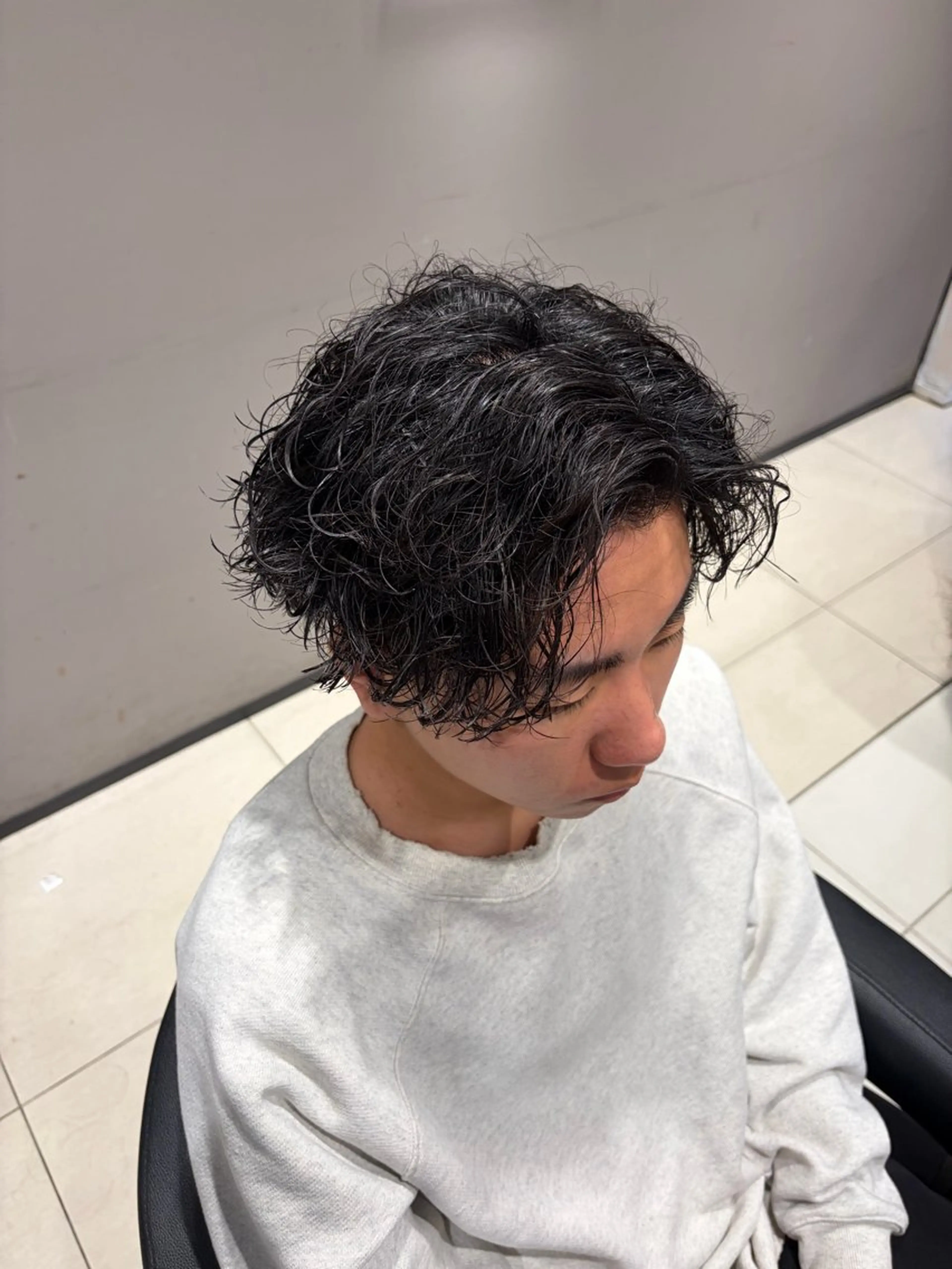 パーマ メンズ 波巻きパーマ カット パーマ トリートメント 関内/メンズパーマ/ 男性専門/菊池蒼大のヘアスタイル