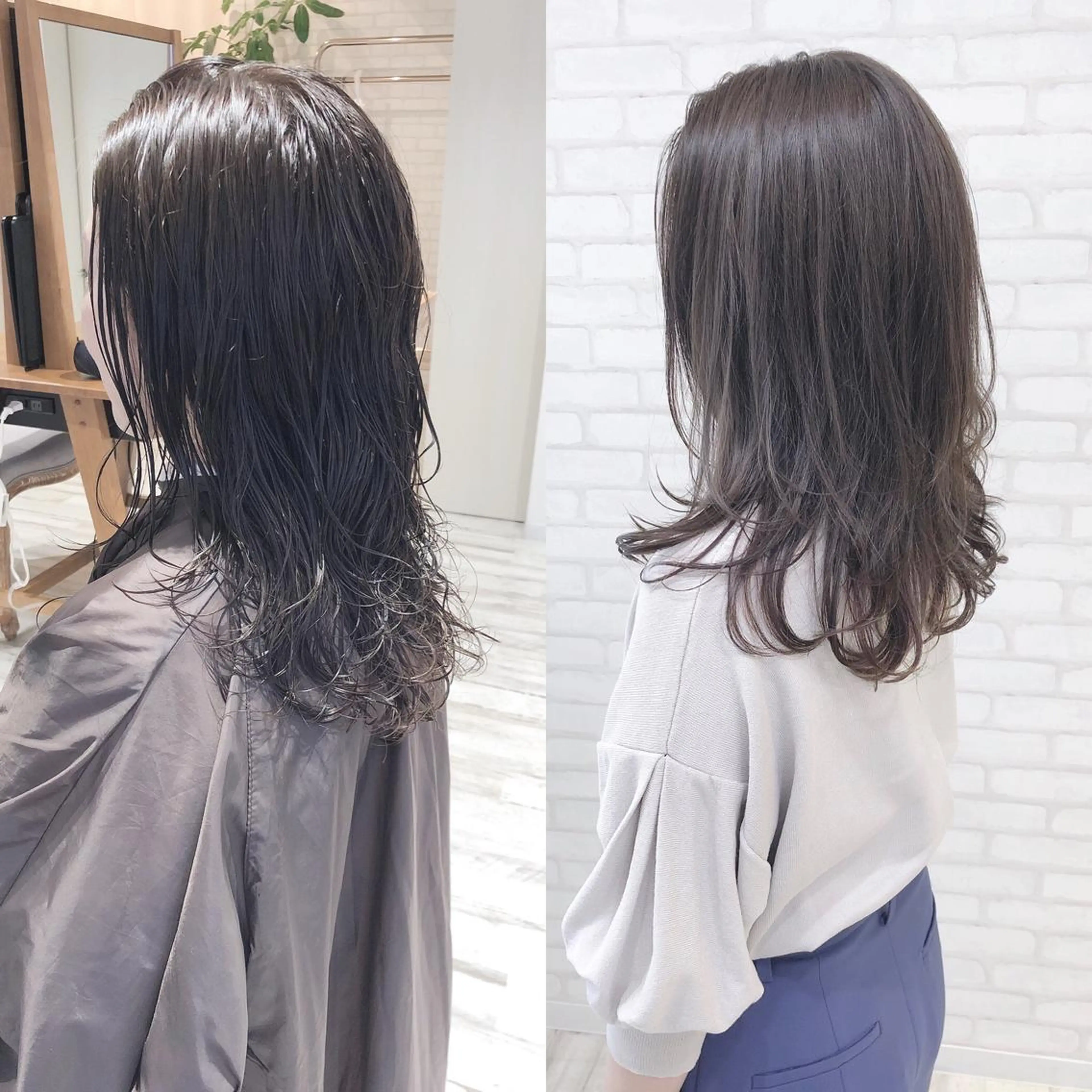 ミディアム アビリタ 警固のヘアスタイル