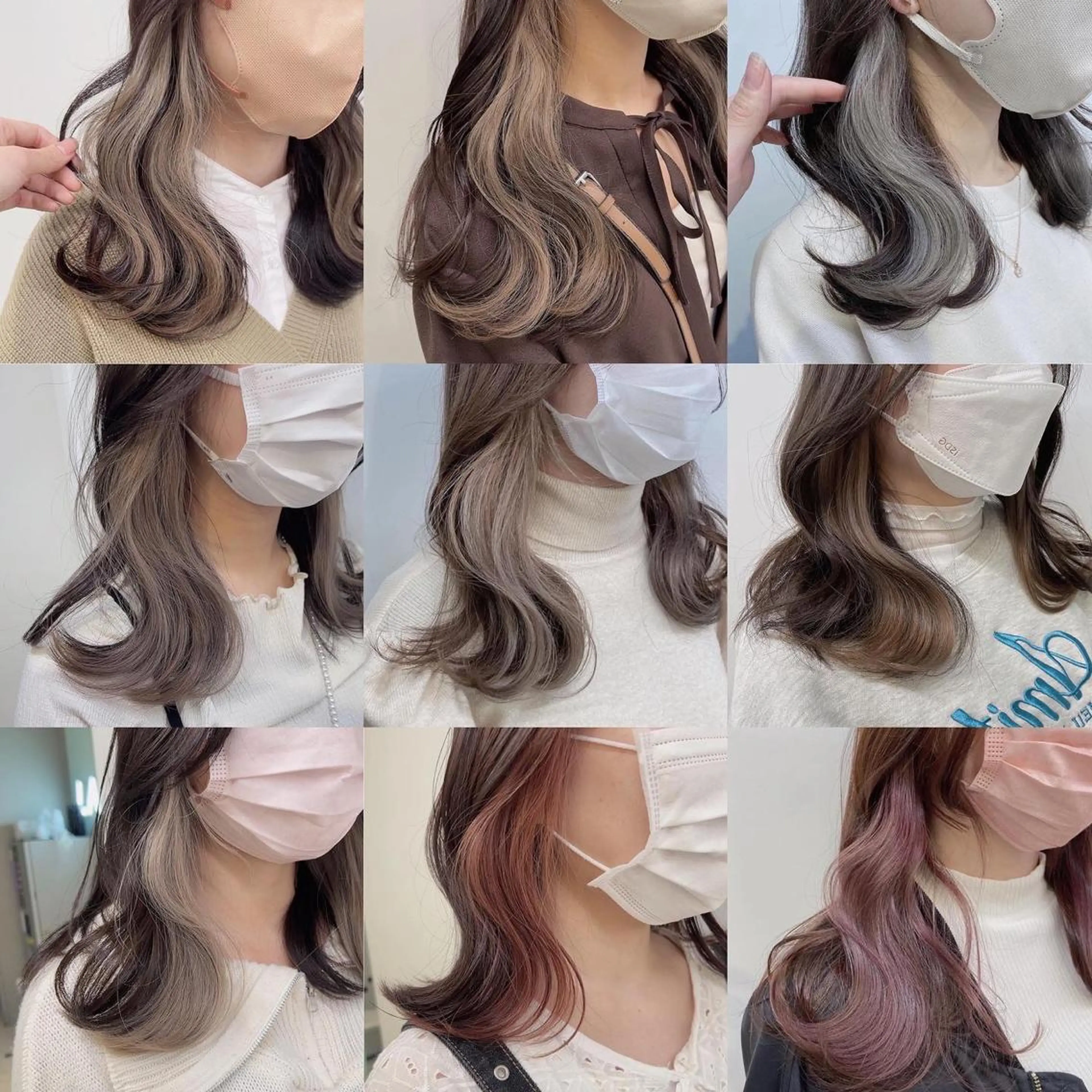 セミロング カラー ヘアカラー トリートメント ヘッドスパ ヘアセット 🥞ベージュ系カラー 【すずきりほ】🥞のヘアスタイル