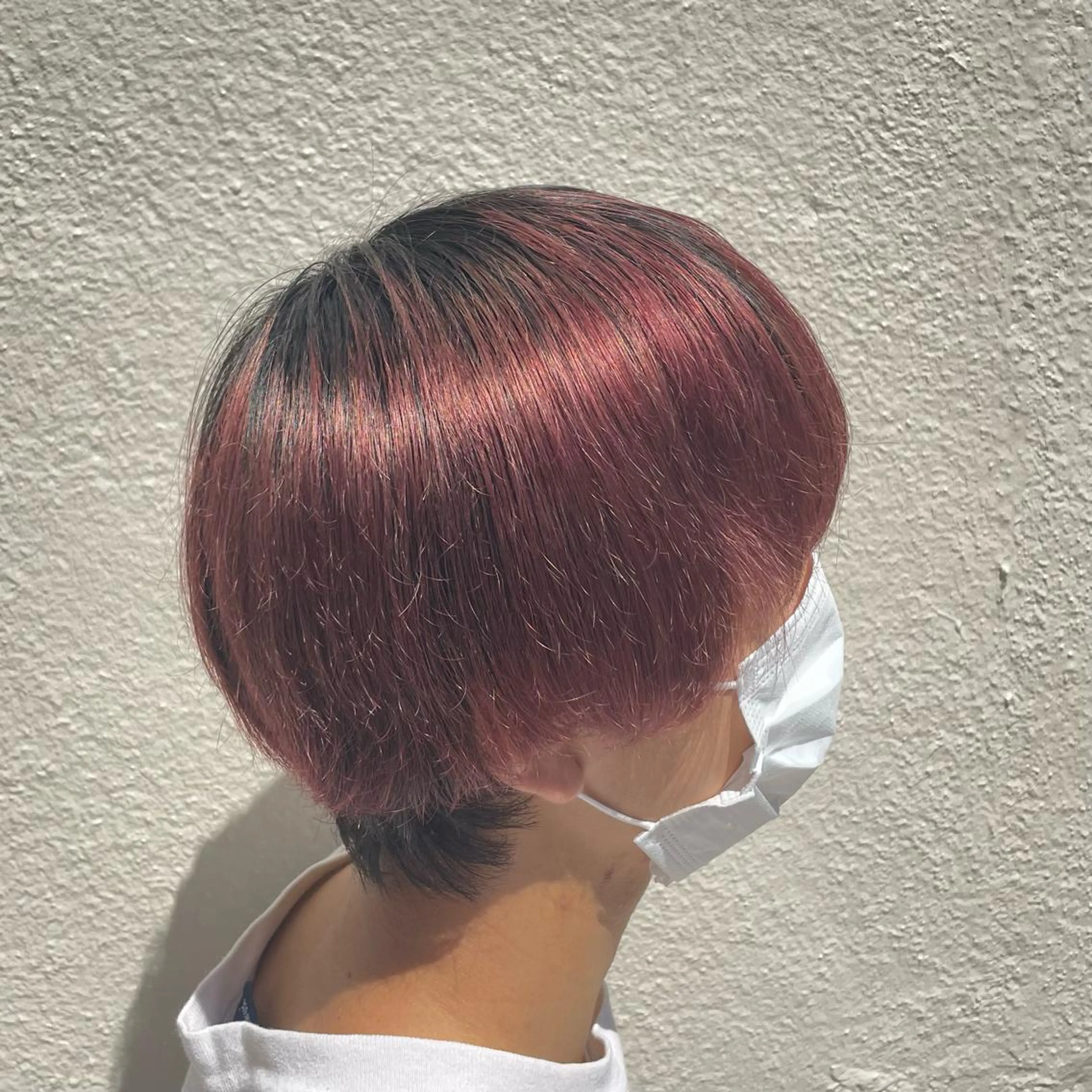 ショート カラー メンズ 🧸赤み消し🐾 ラベンダ/ミルクティのヘアスタイル