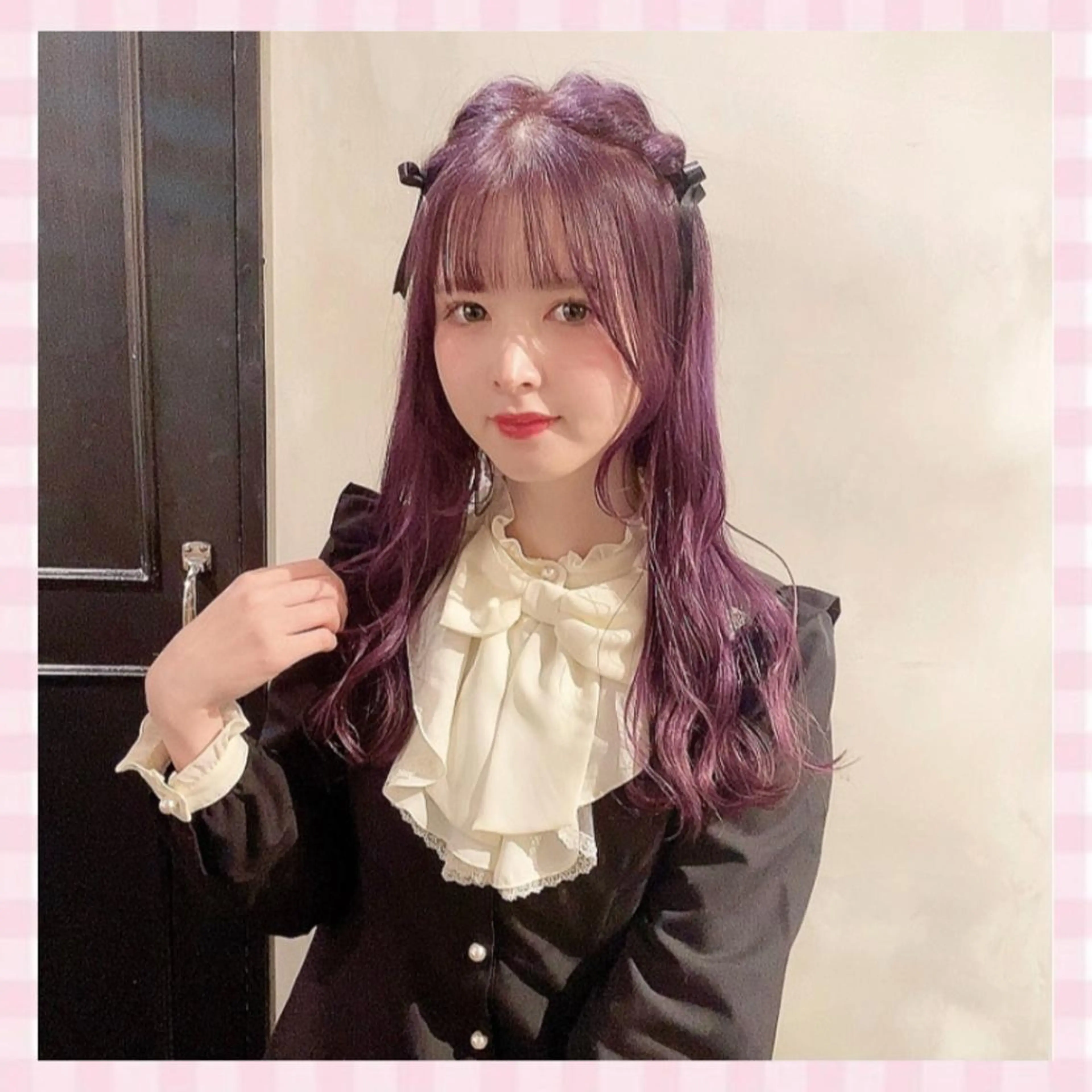 ロング カラー ヘアアレンジ 💗ガーリーヘア🎀 saki💗のヘアスタイル