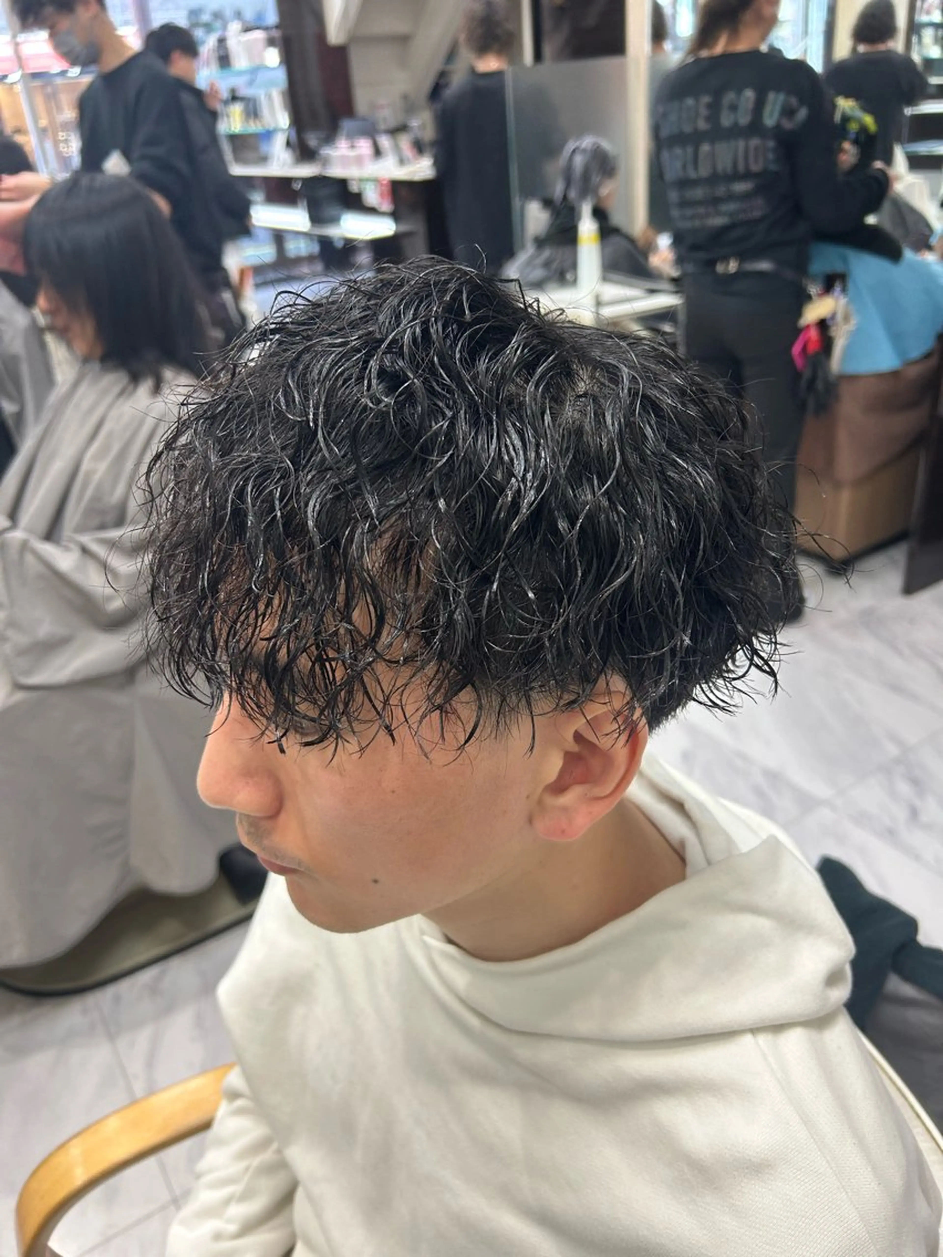 ショート パーマ メンズ メンズパーマ ツイストスパイラルパーマ スパイラルパーマ カット パーマ トリートメント メンズパーマ 💈後閑和真💈のヘアスタイル