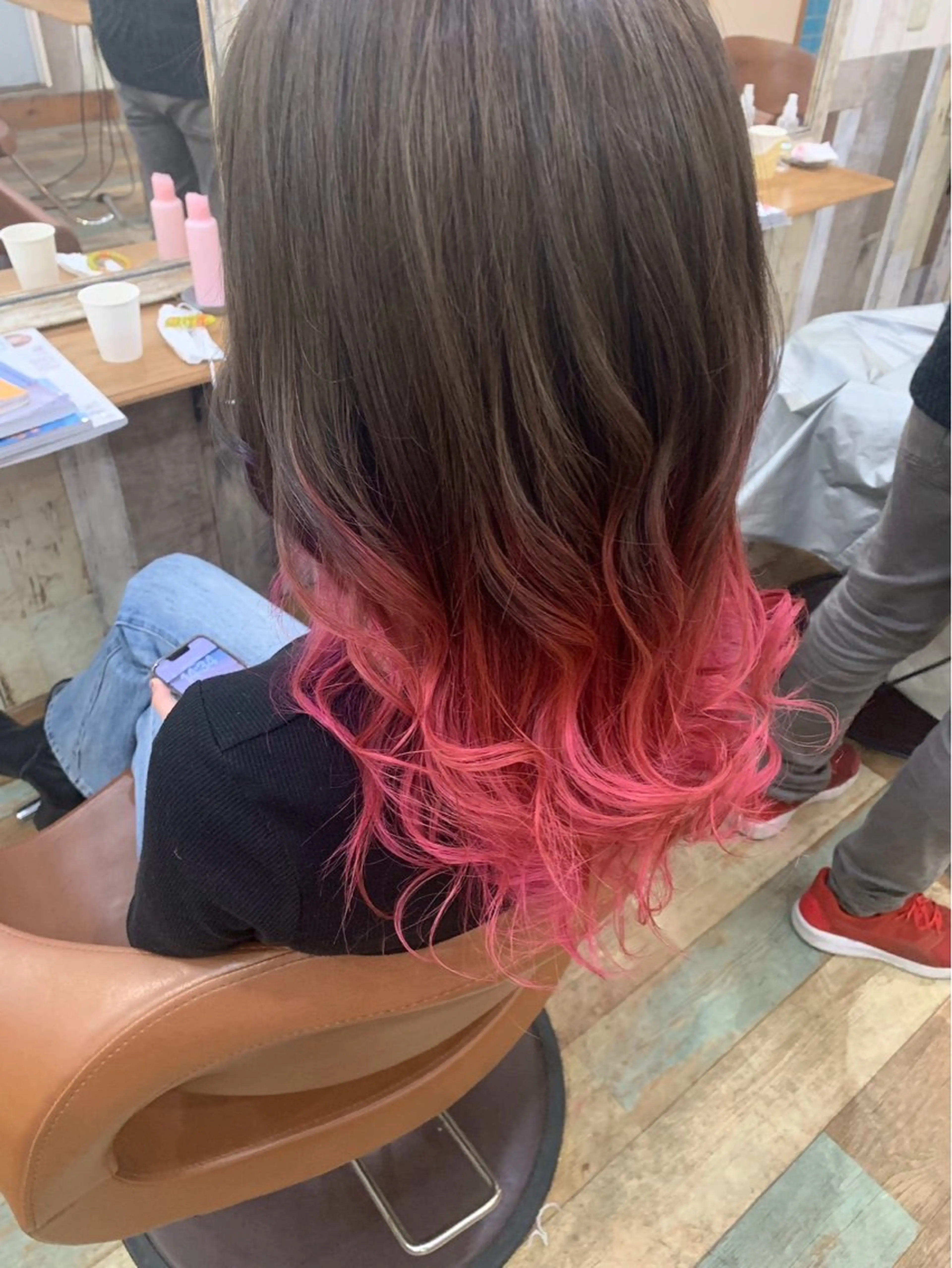 セミロング カラー Hair's RooMのヘアスタイル