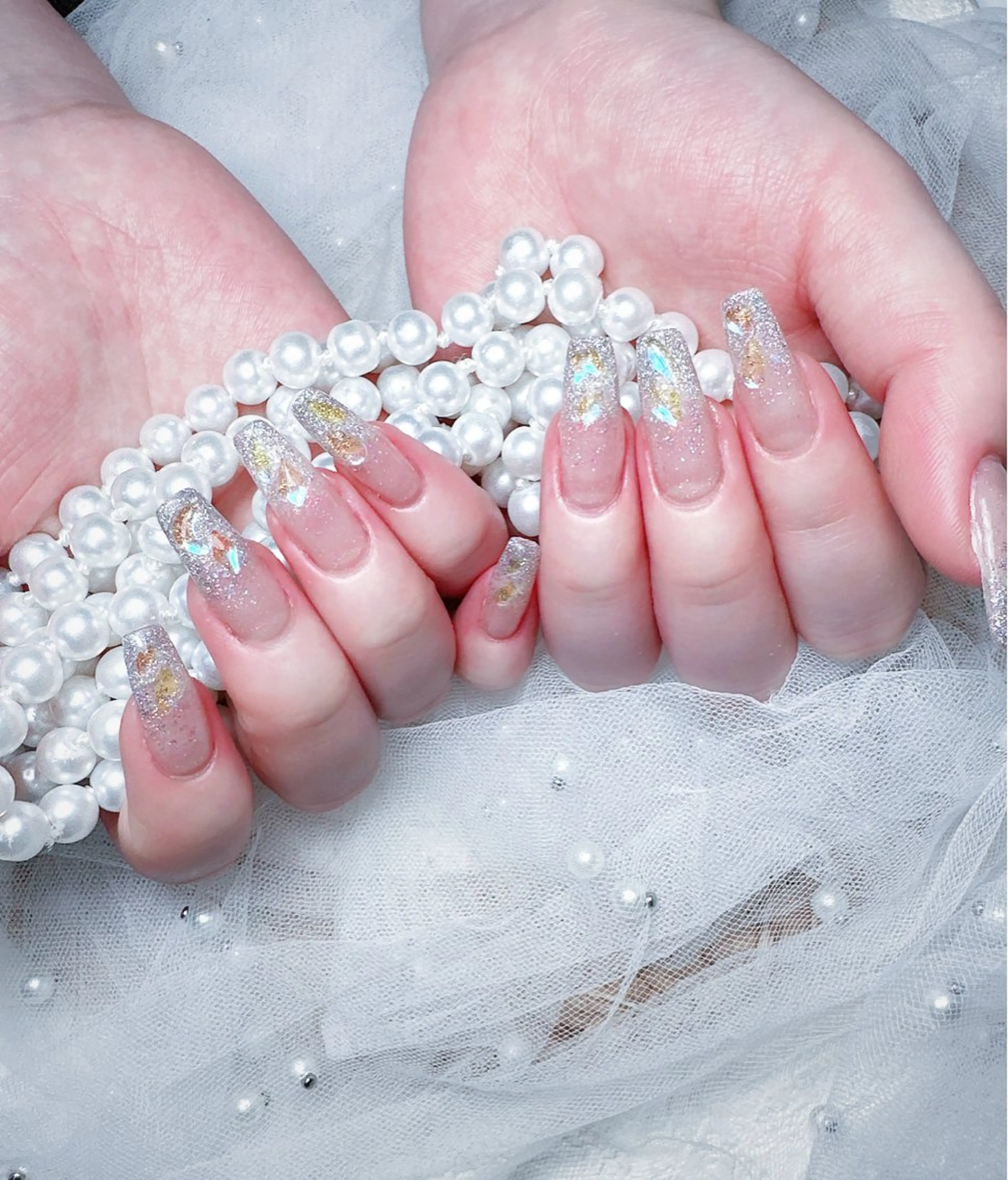 ネイル ハンドネイル M🌷nail 長さだし専門店のネイルデザイン