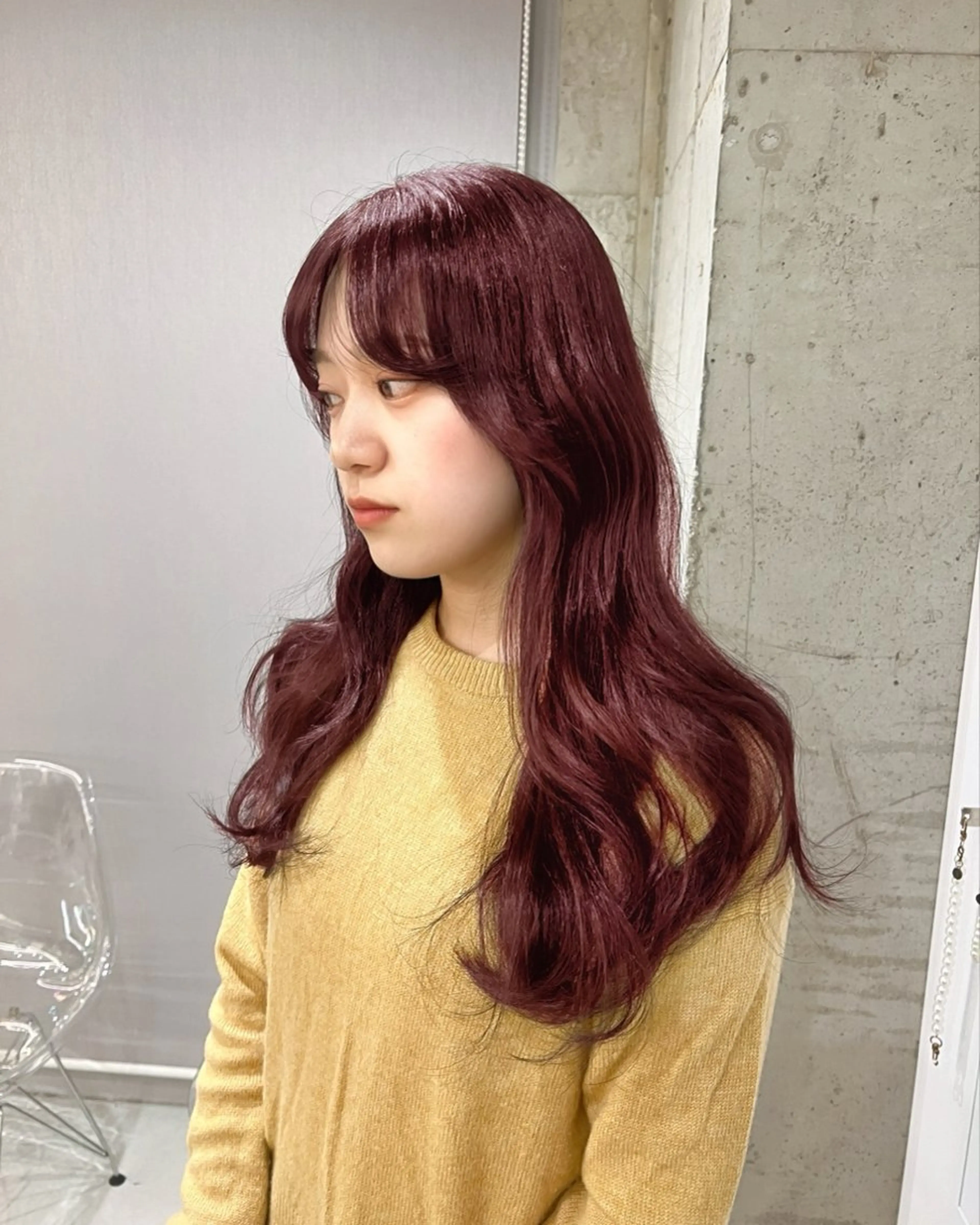 ロング カラー ブリーチ ダブルカラー ブリーチなしカラー レイヤーカット ロング カット ヘアカラー トリートメント 頓所 大昂のヘアスタイル