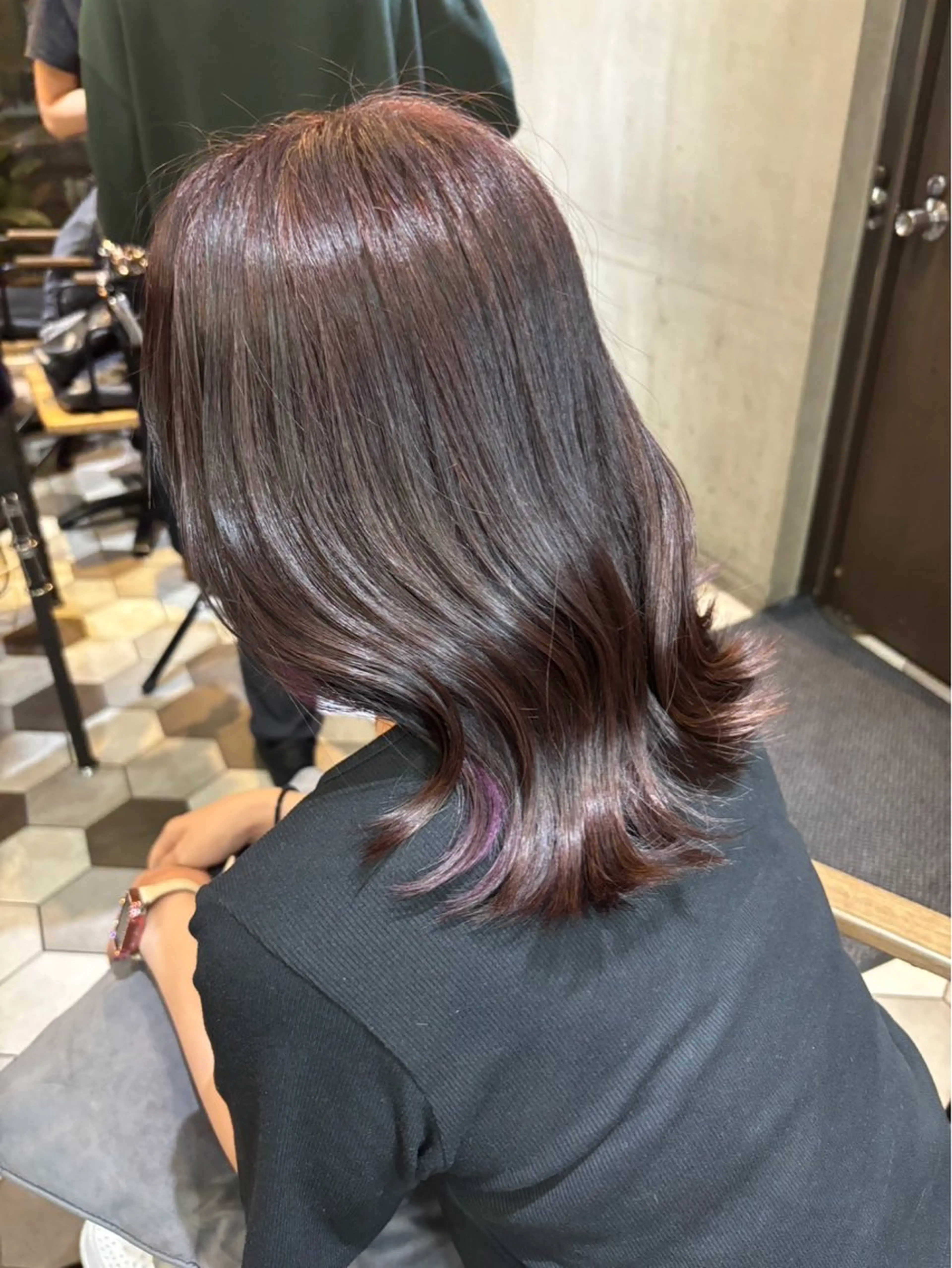 ミディアム カラー ヘアカラー 近藤 愛理のヘアスタイル