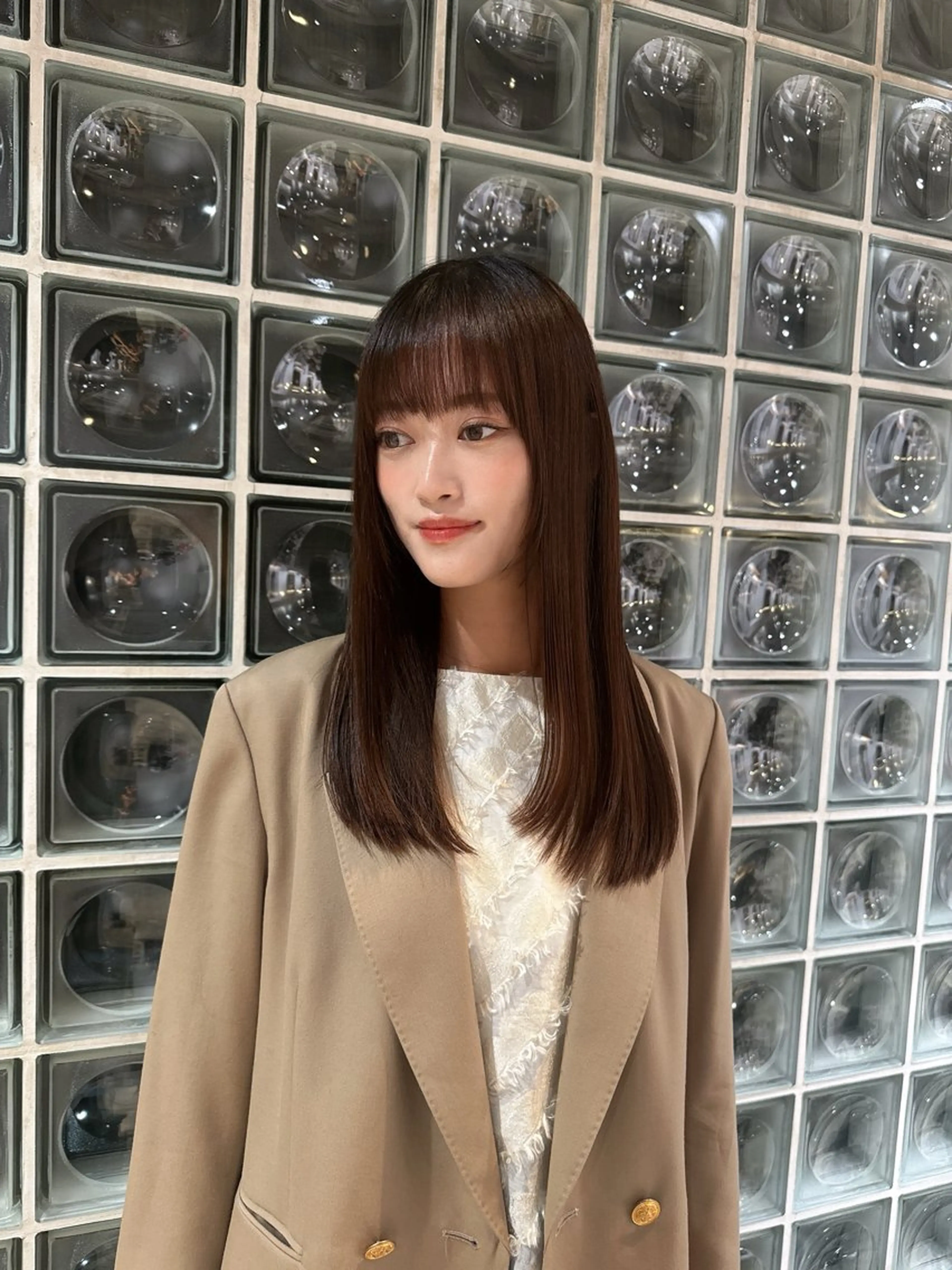 セミロング 名駅/髪質改善 /ストレートEndoのヘアスタイル