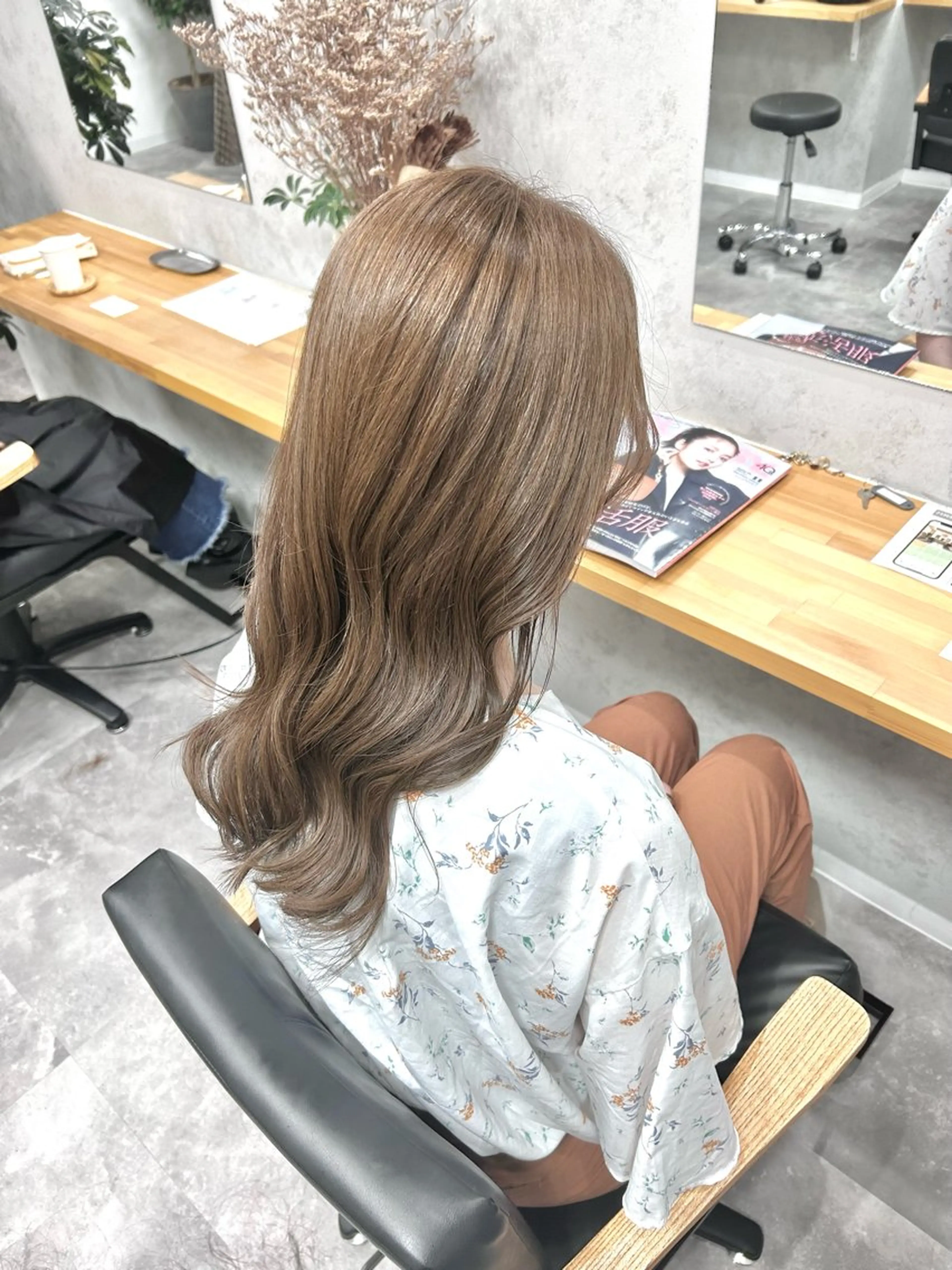 ロング カット ヘアカラー 藤森結子/韓国ヘア/ パーソナルカラー診断のヘアスタイル