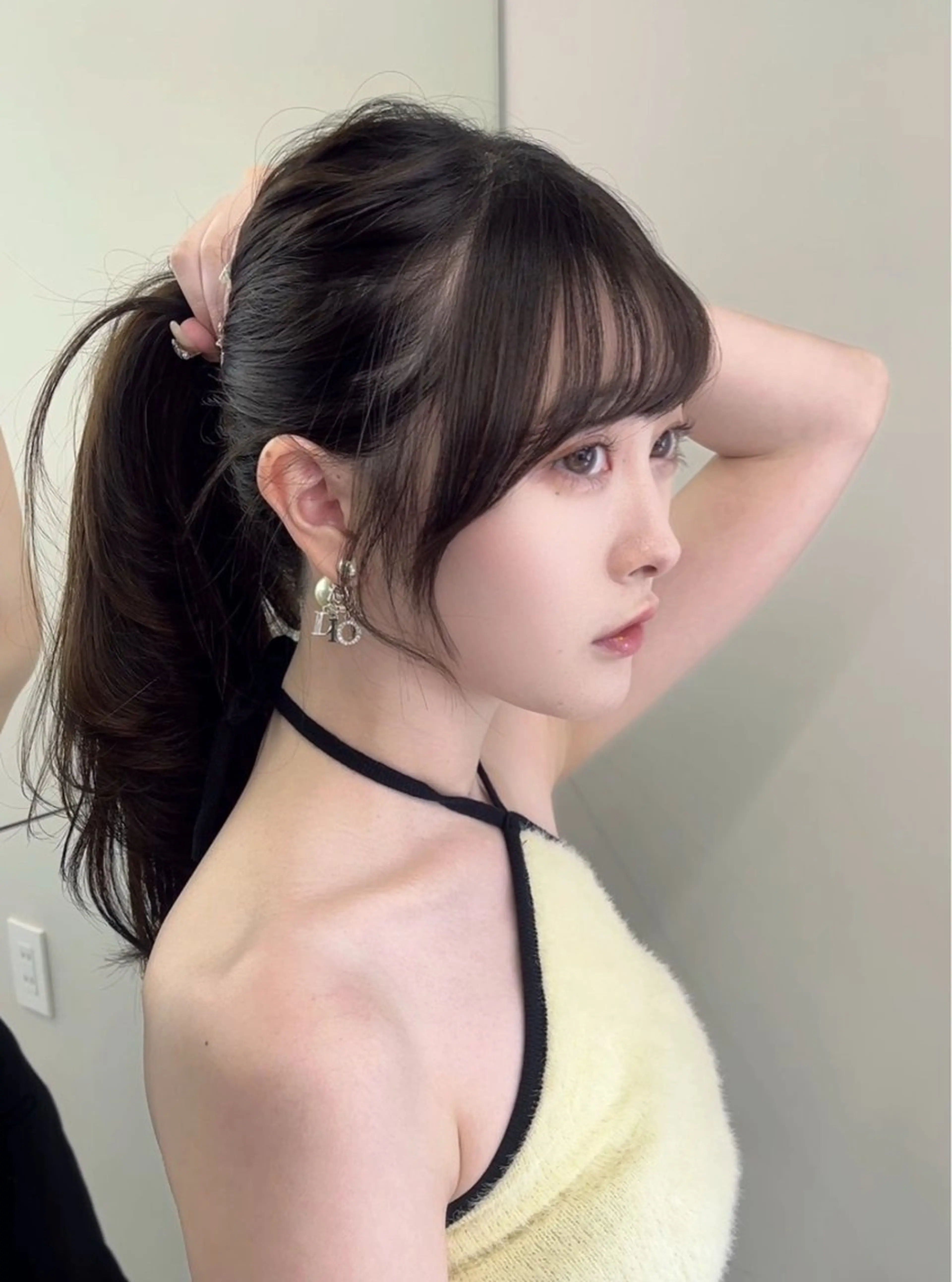 ロング カラー カット ヘアカラー トリートメント レイヤー/髪質改善 /透け感カラー/艶髪のヘアスタイル