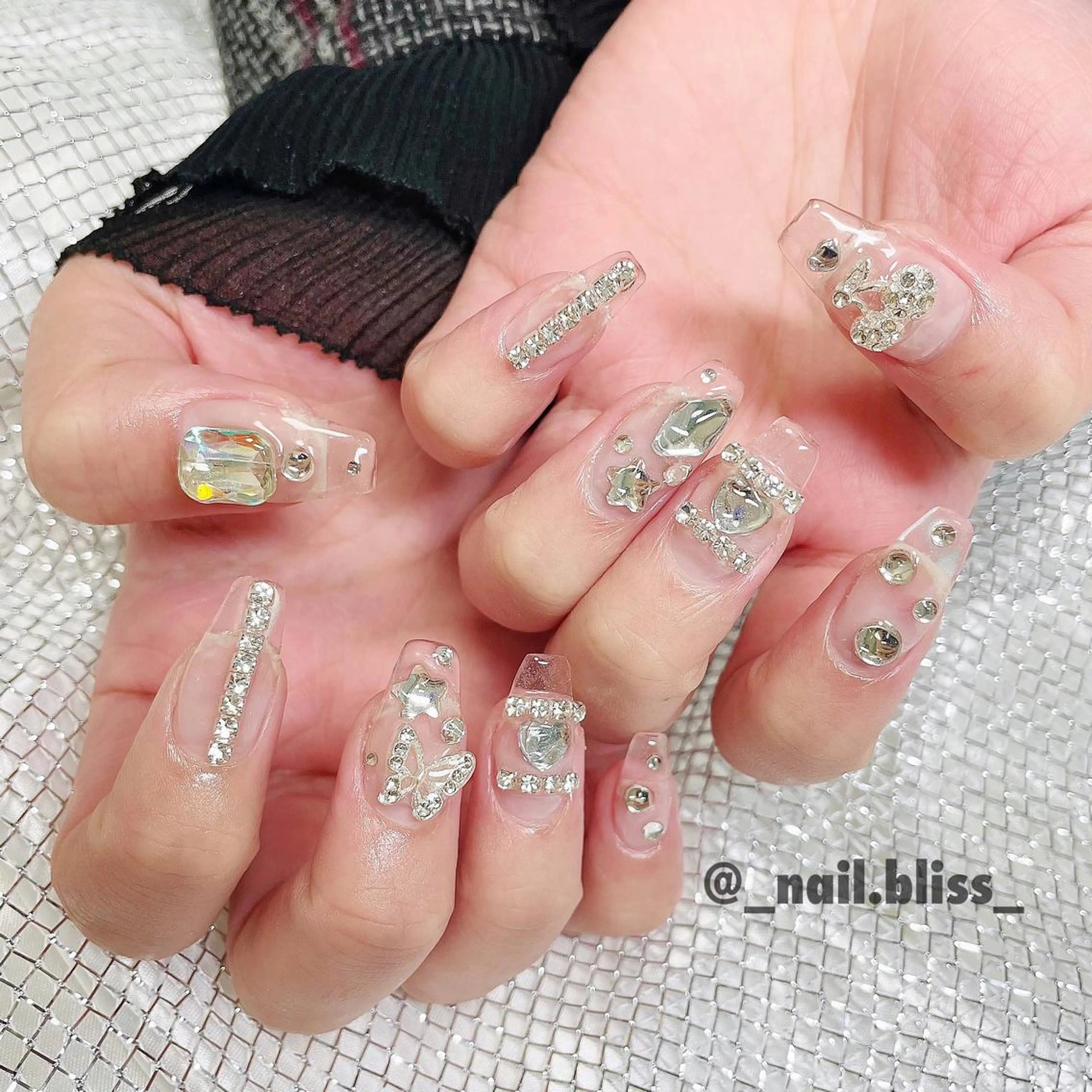 ネイル クリアネイル ハンドネイル NAIL BLISSのネイルデザイン