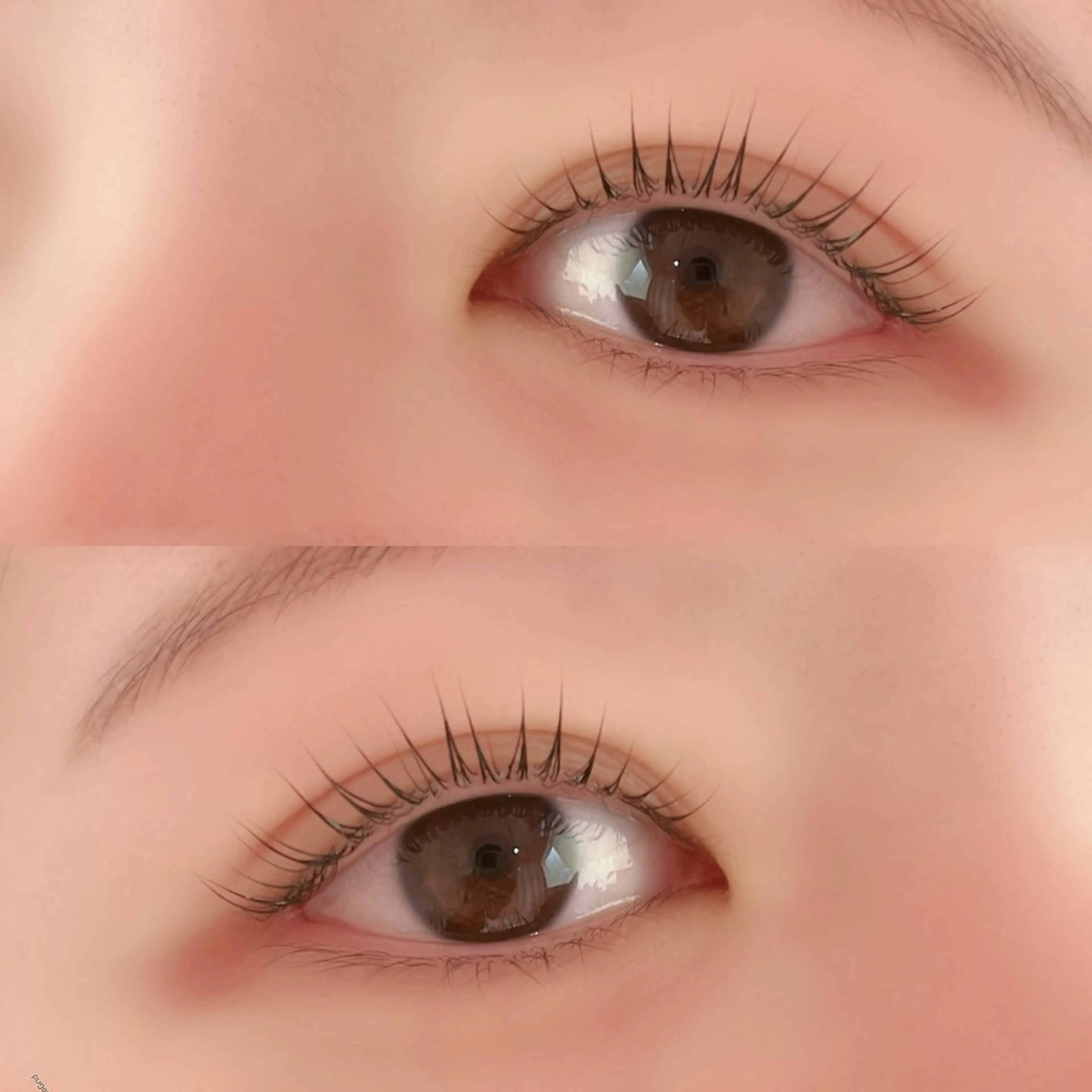 マツエク・マツパ 束感まつ毛 韓国風マツエク パリジェンヌラッシュリフト 一重×まつ毛パーマ マツパ CLUTCH eye 阿倍野NATSUMIのマツエク・マツパデザイン