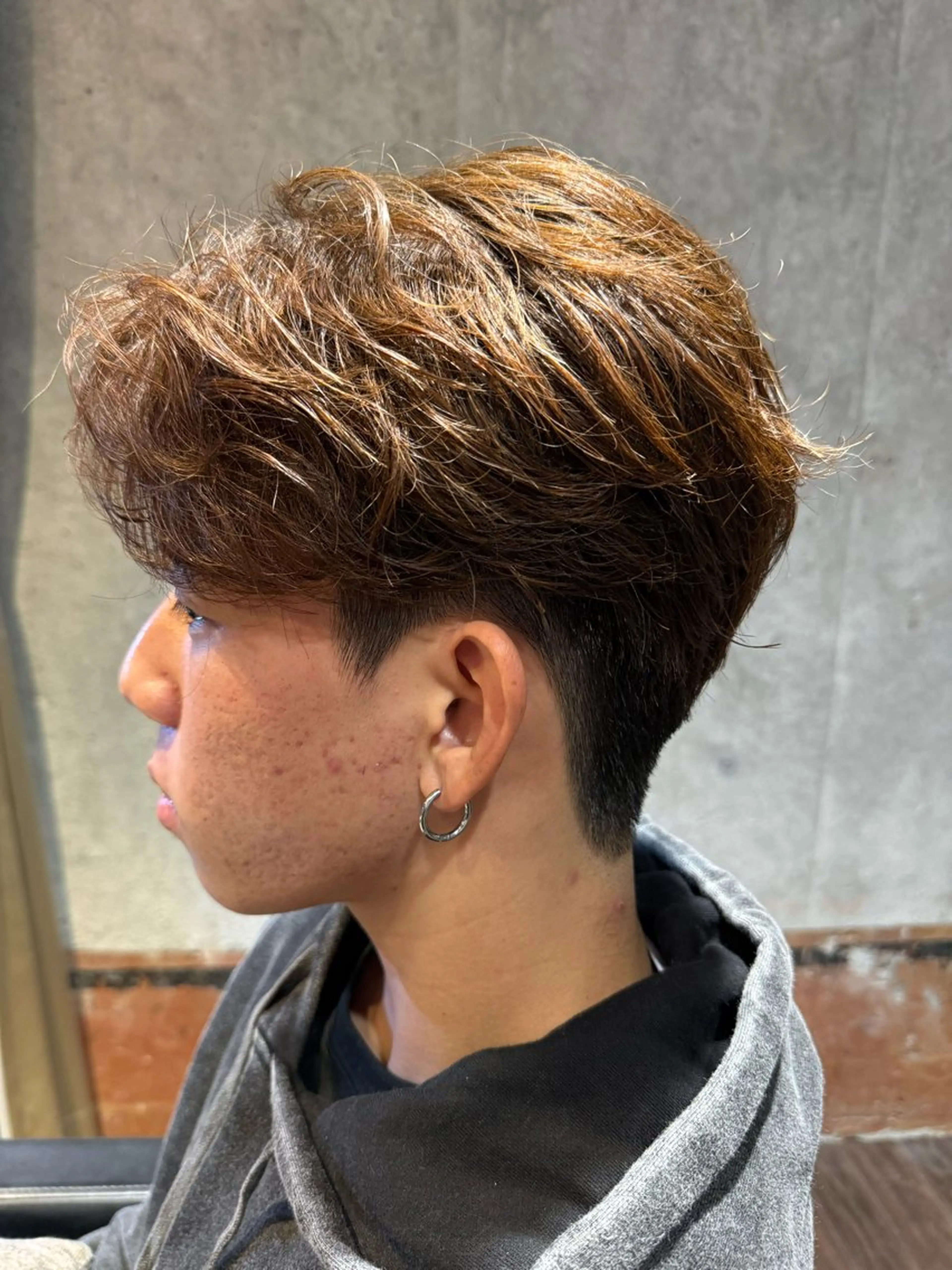 ショート カラー メンズ センターパート カット メンズ/佐藤 恒輝のヘアスタイル