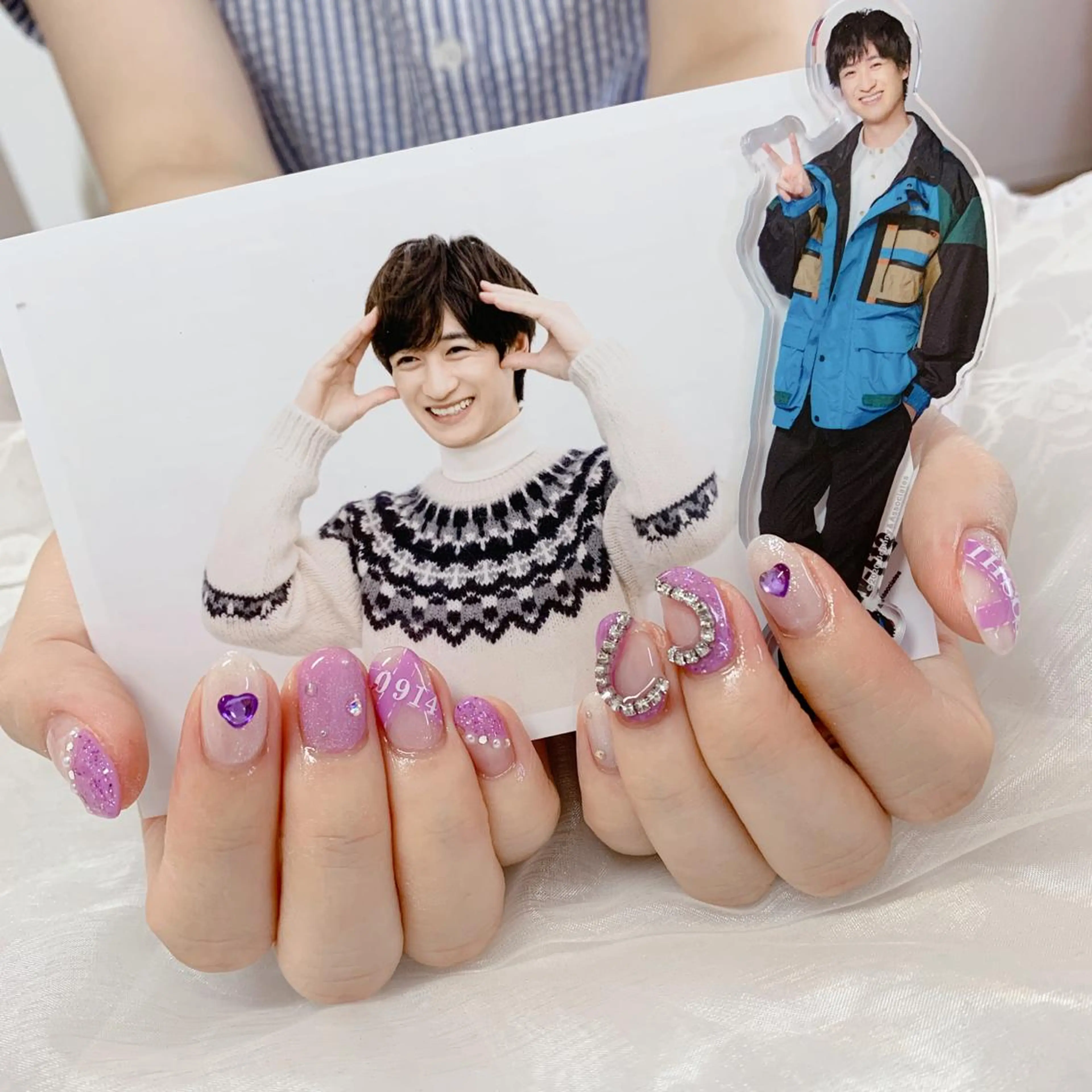 ネイル ハート ハンドネイル La neige* yuki 🐩🌙のネイルデザイン