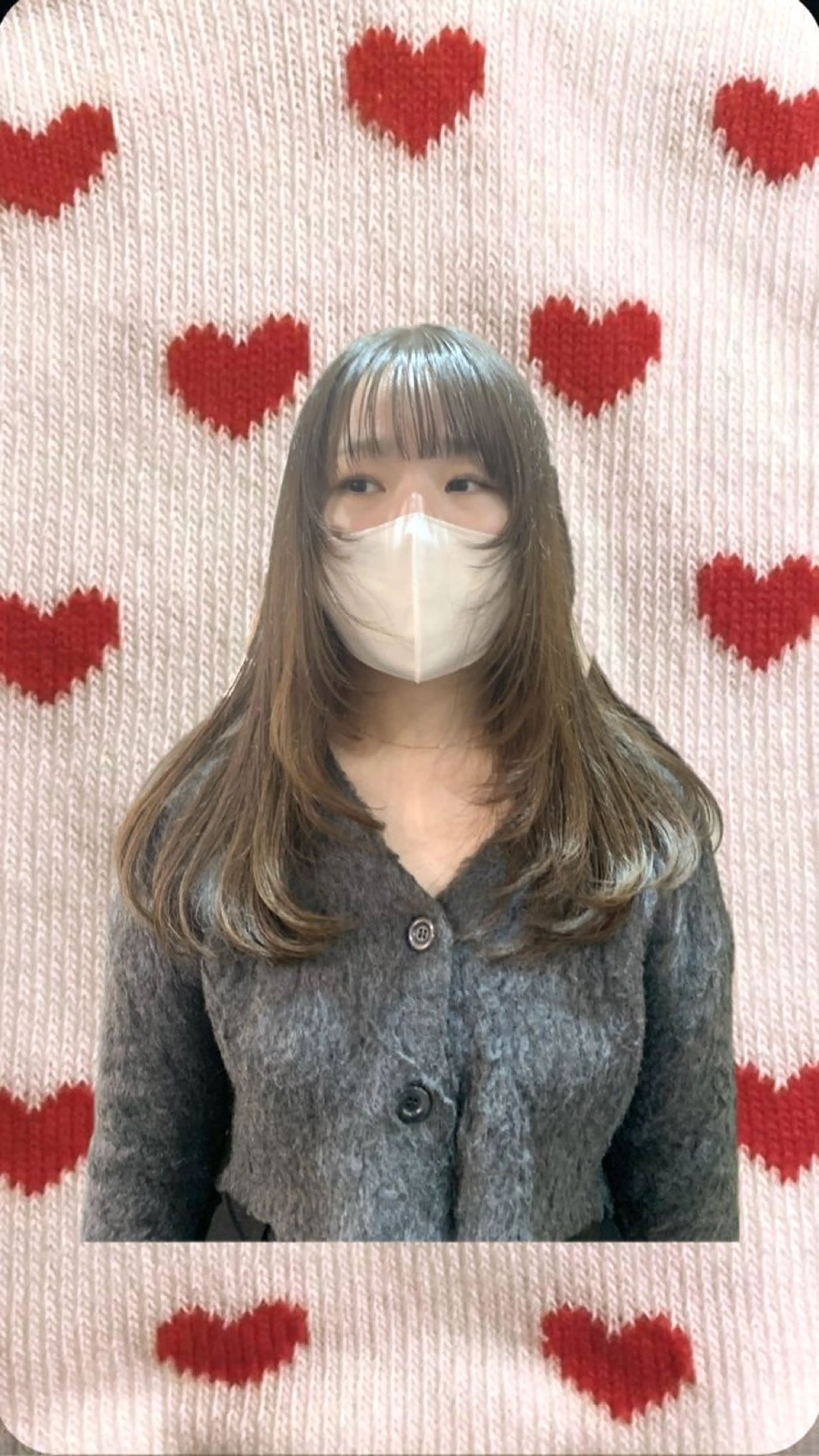 ロング カラー ヘアアレンジ 顔周りカット レイヤーカット カワクボ ソラのヘアスタイル