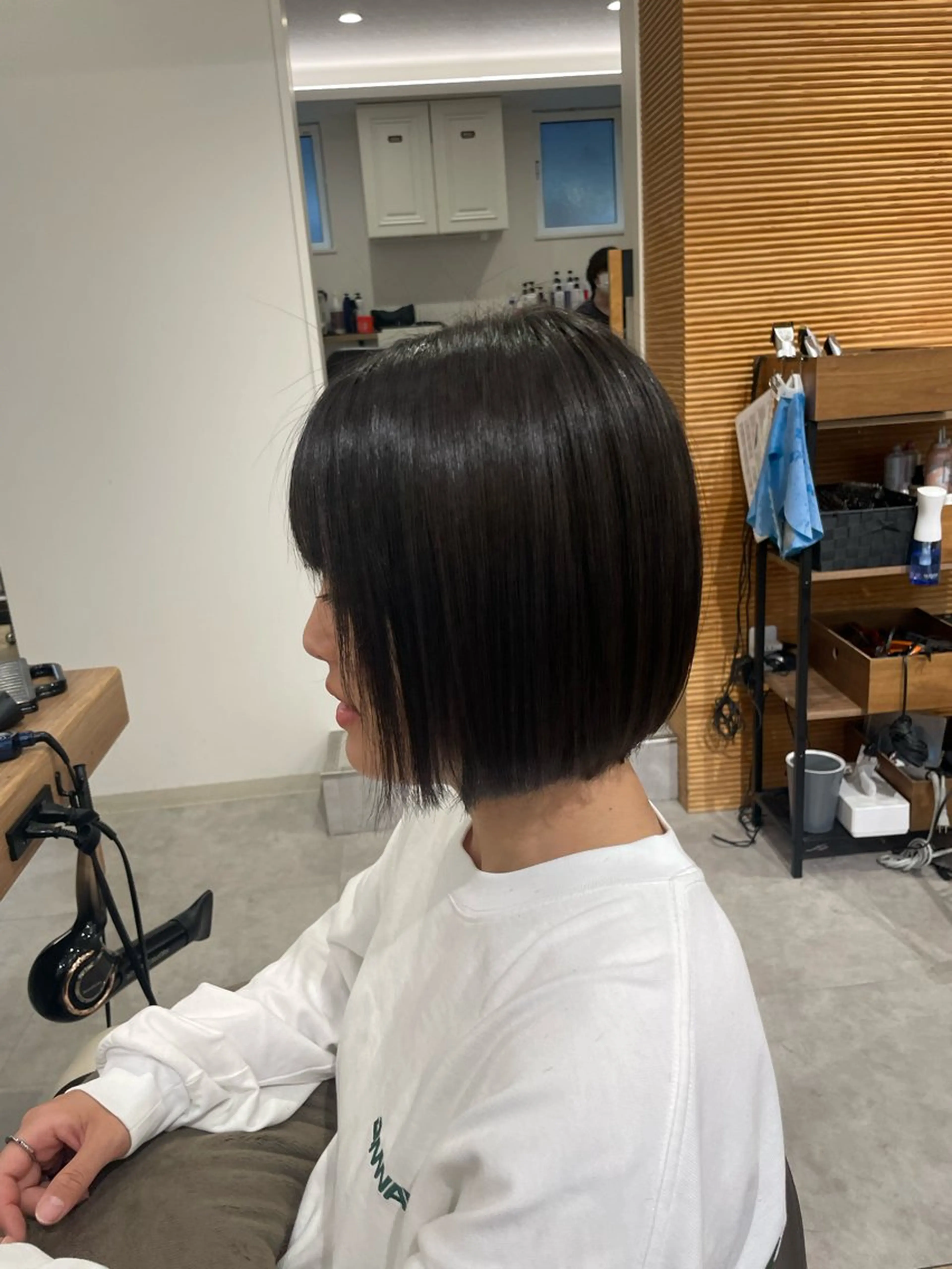ミディアム パーマ 山越 美裕樹のヘアスタイル