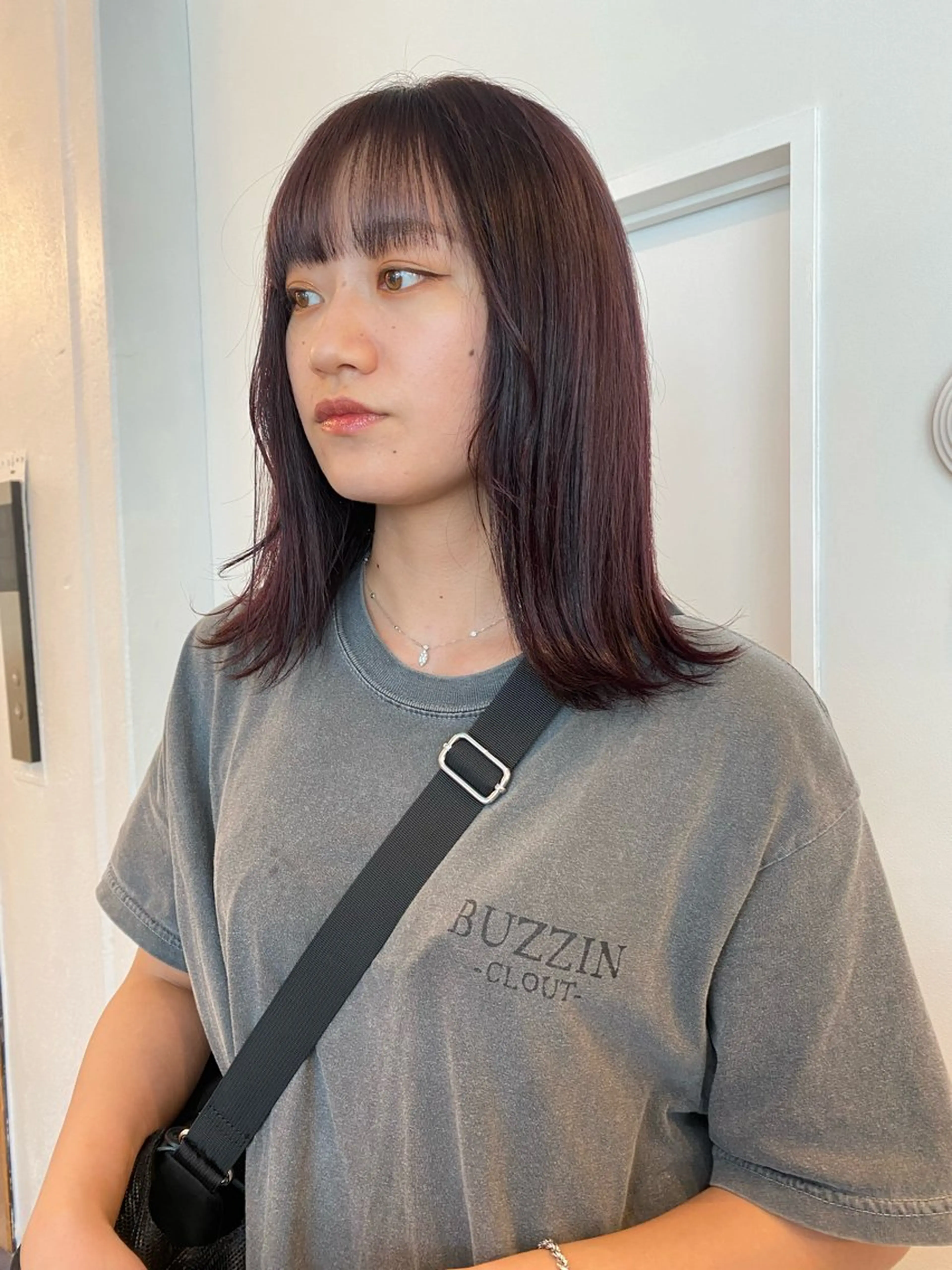 ミディアム カラー hair design chouchou所属・ichika/福岡 /透明感カラー🤎のヘアスタイル