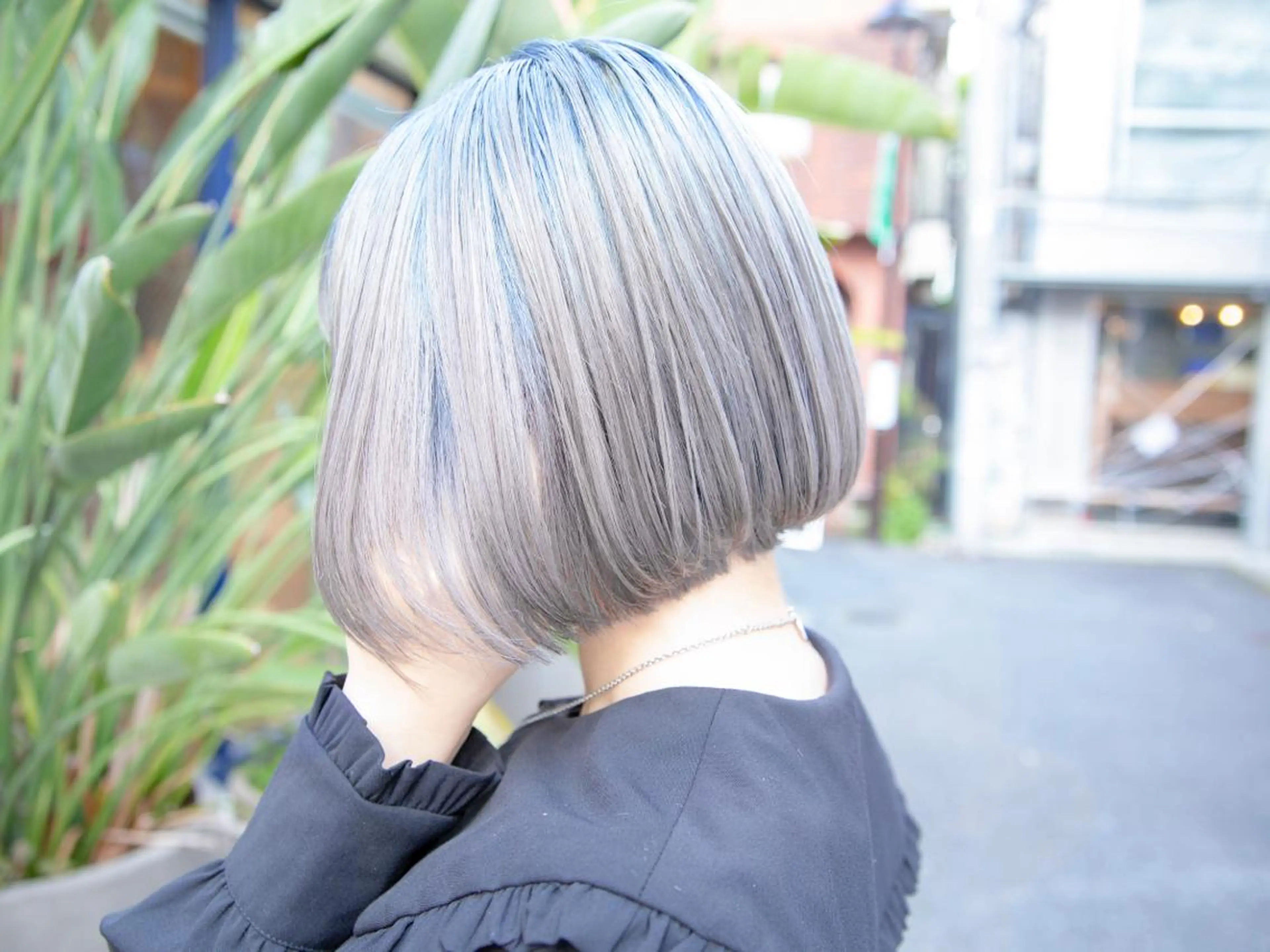 ショート カラー ブルーカラー トリートメント Re:ta Hair 飯田淳平のヘアスタイル
