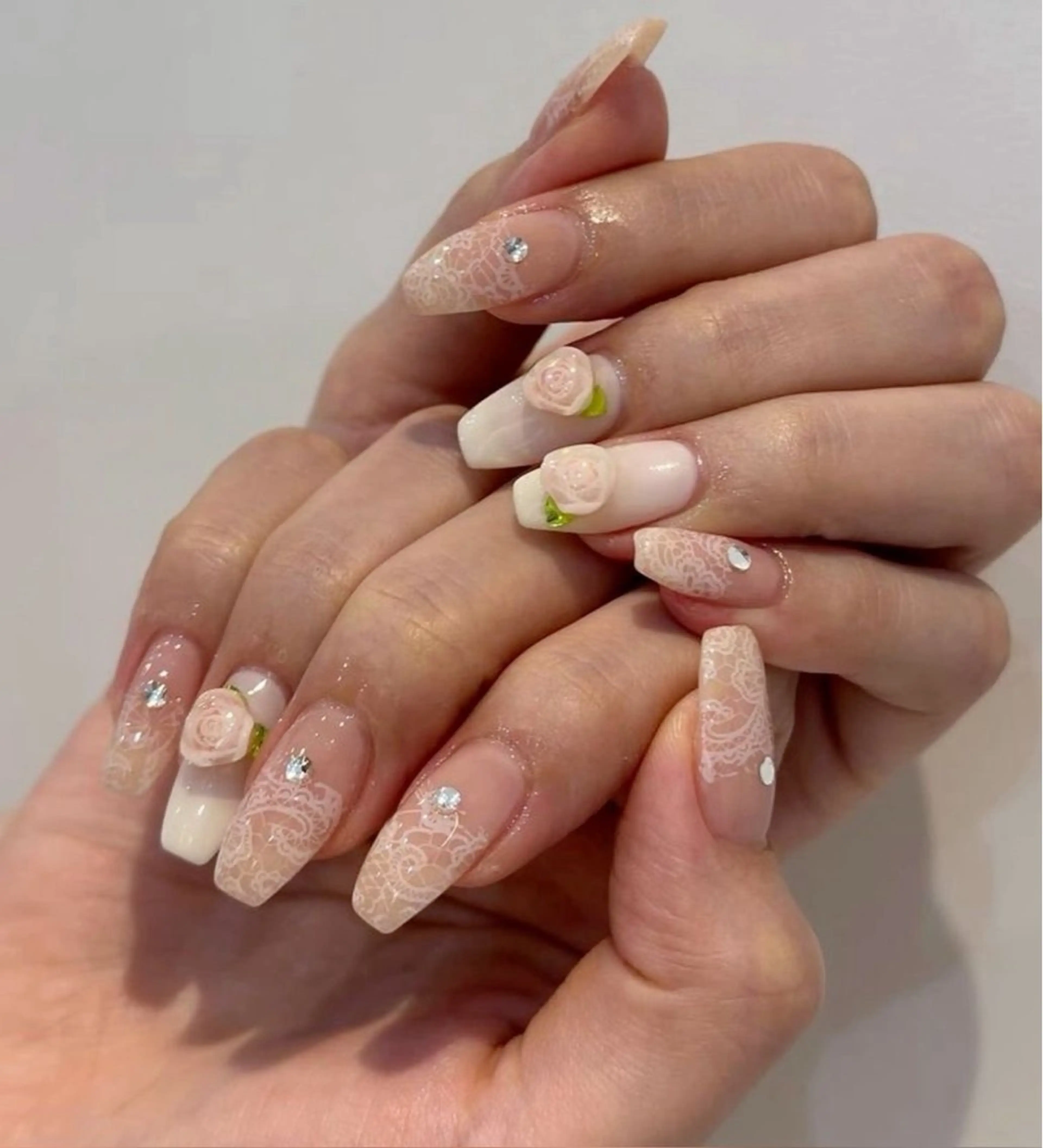 ネイル 長さ出し 持ち込み ネイルチップ ハンドネイル ゆ いのネイルデザイン