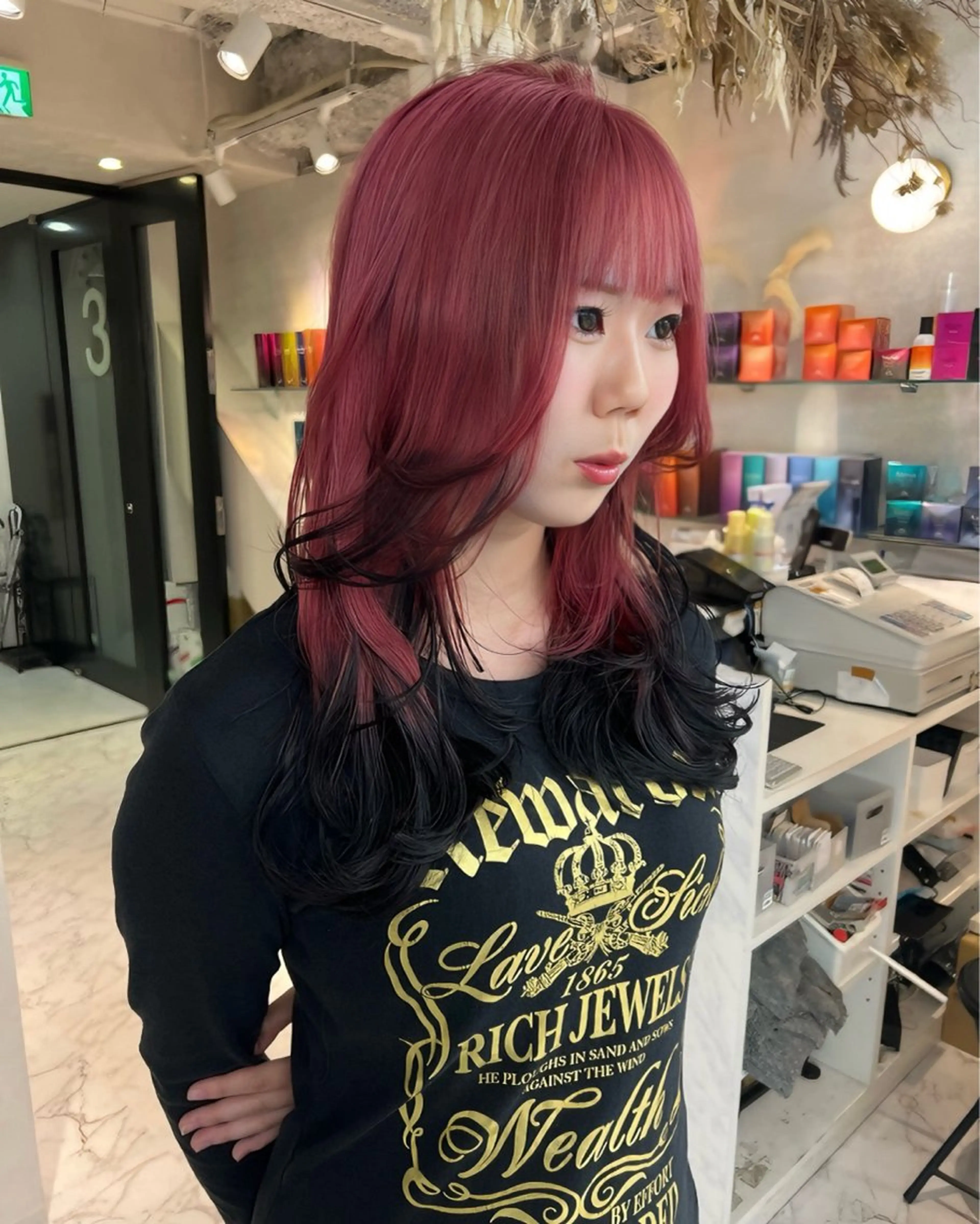 ロング ブリーチ/ウルフ ハッシュカット/石山のヘアスタイル