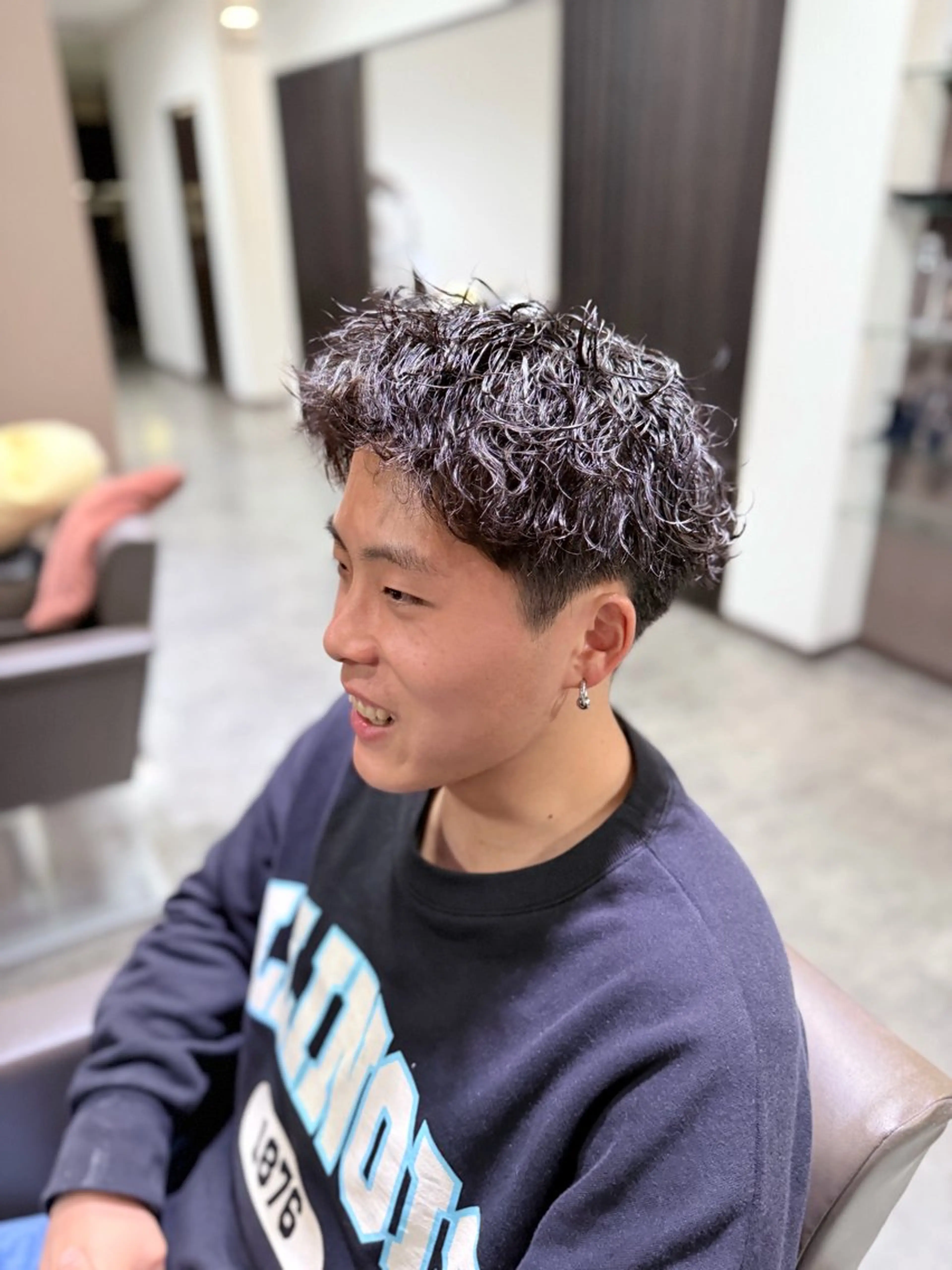 ショート パーマ 庄村 隆志のヘアスタイル