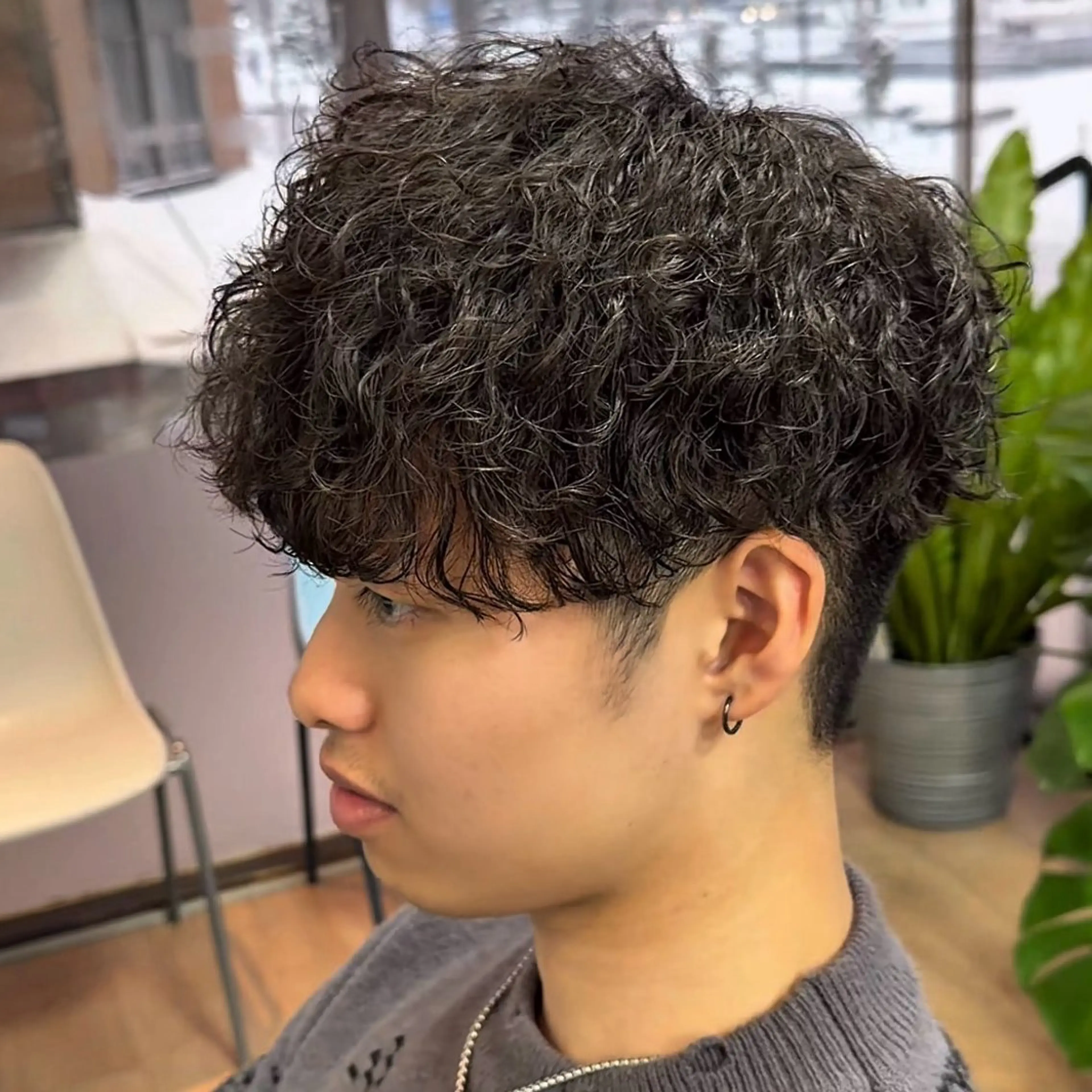 パーマ メンズ メンズパーマ スパイラルパーマ カット パーマ メンズパーマ/メンズ カット/たばたよしきのヘアスタイル