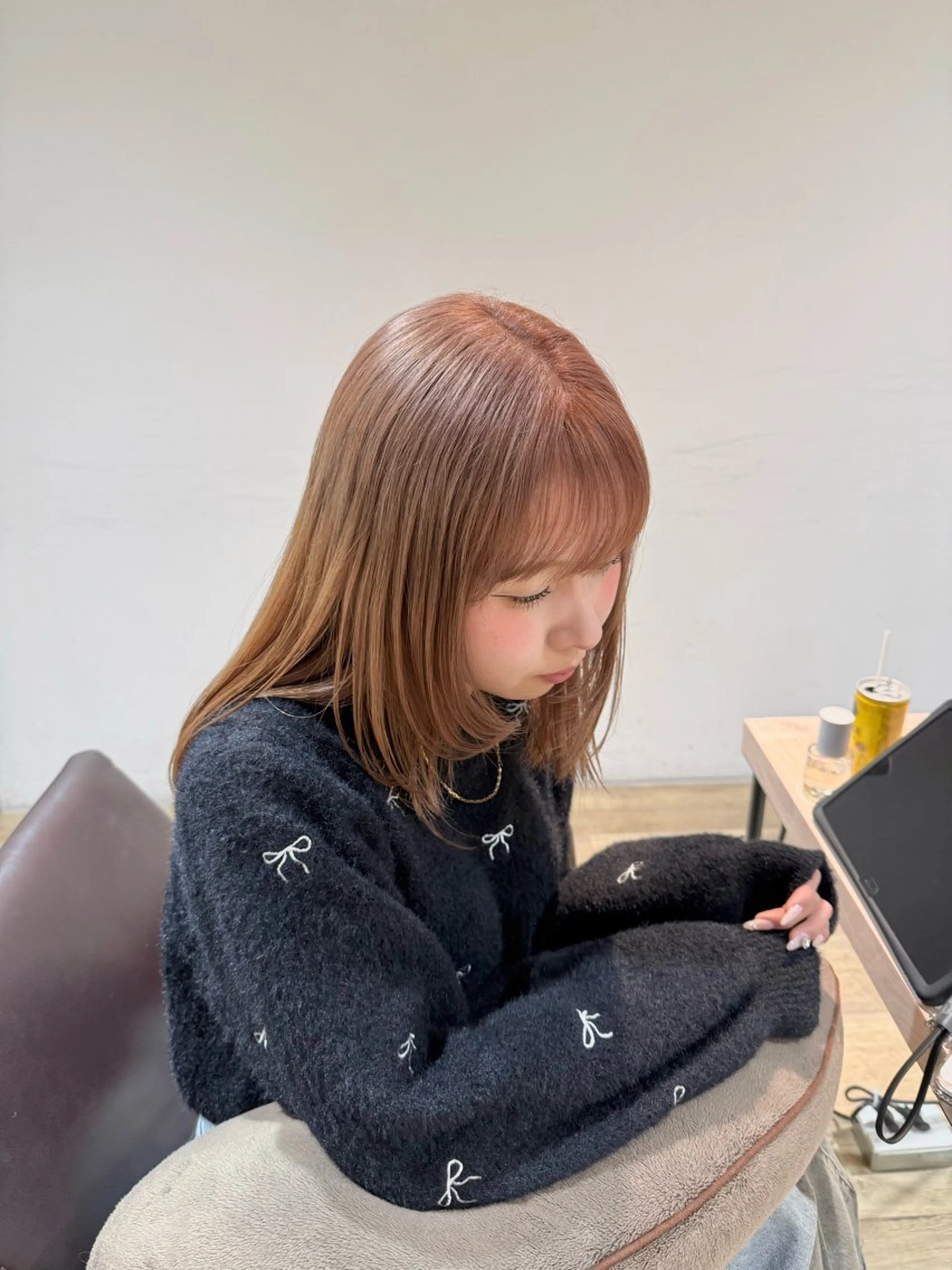 （再来の方限定）ブリーチ＋カラー（モデル様のため17時からの受付となっております✨️）の写真