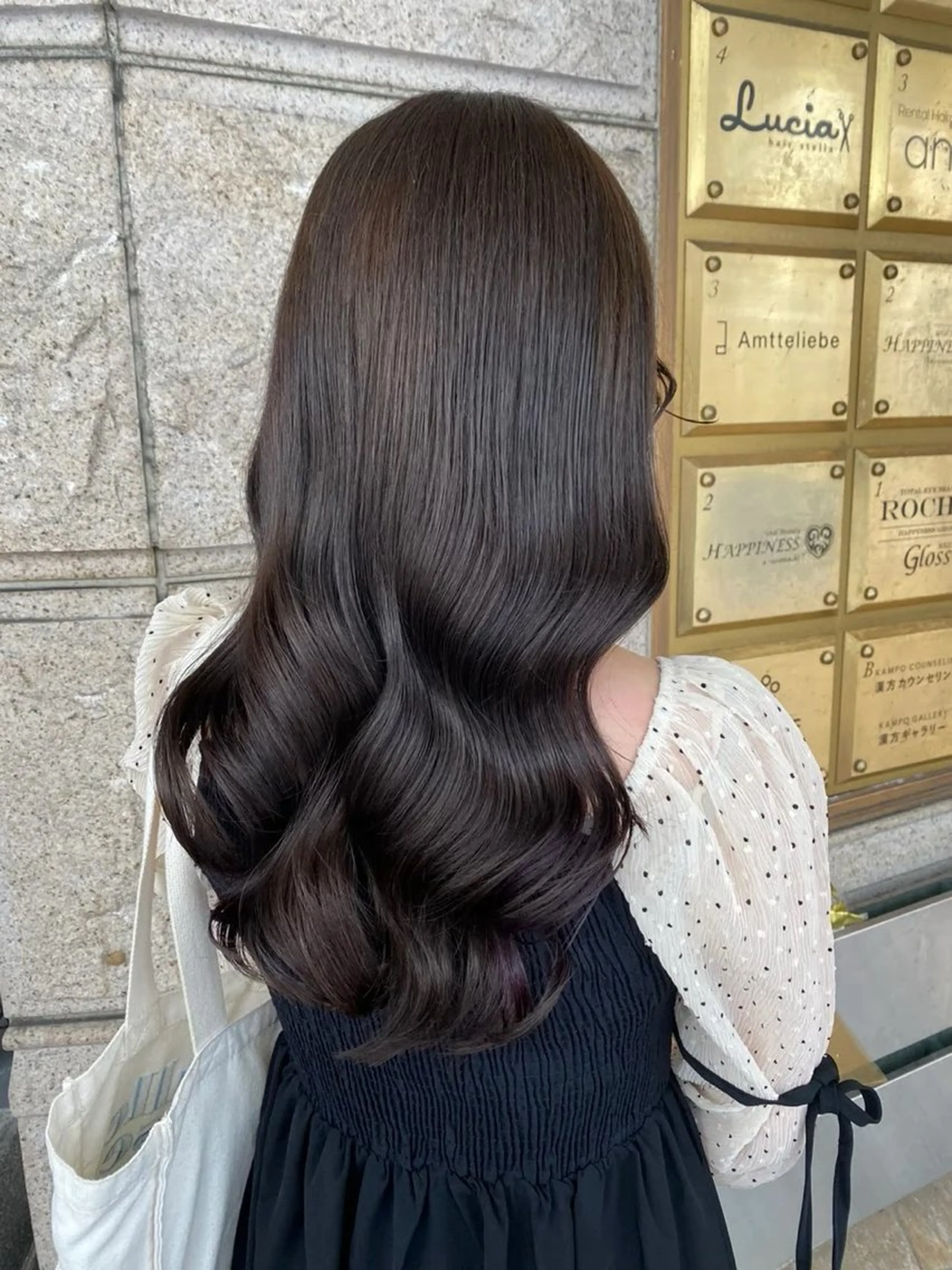 ロング 藤原 侑香のヘアスタイル