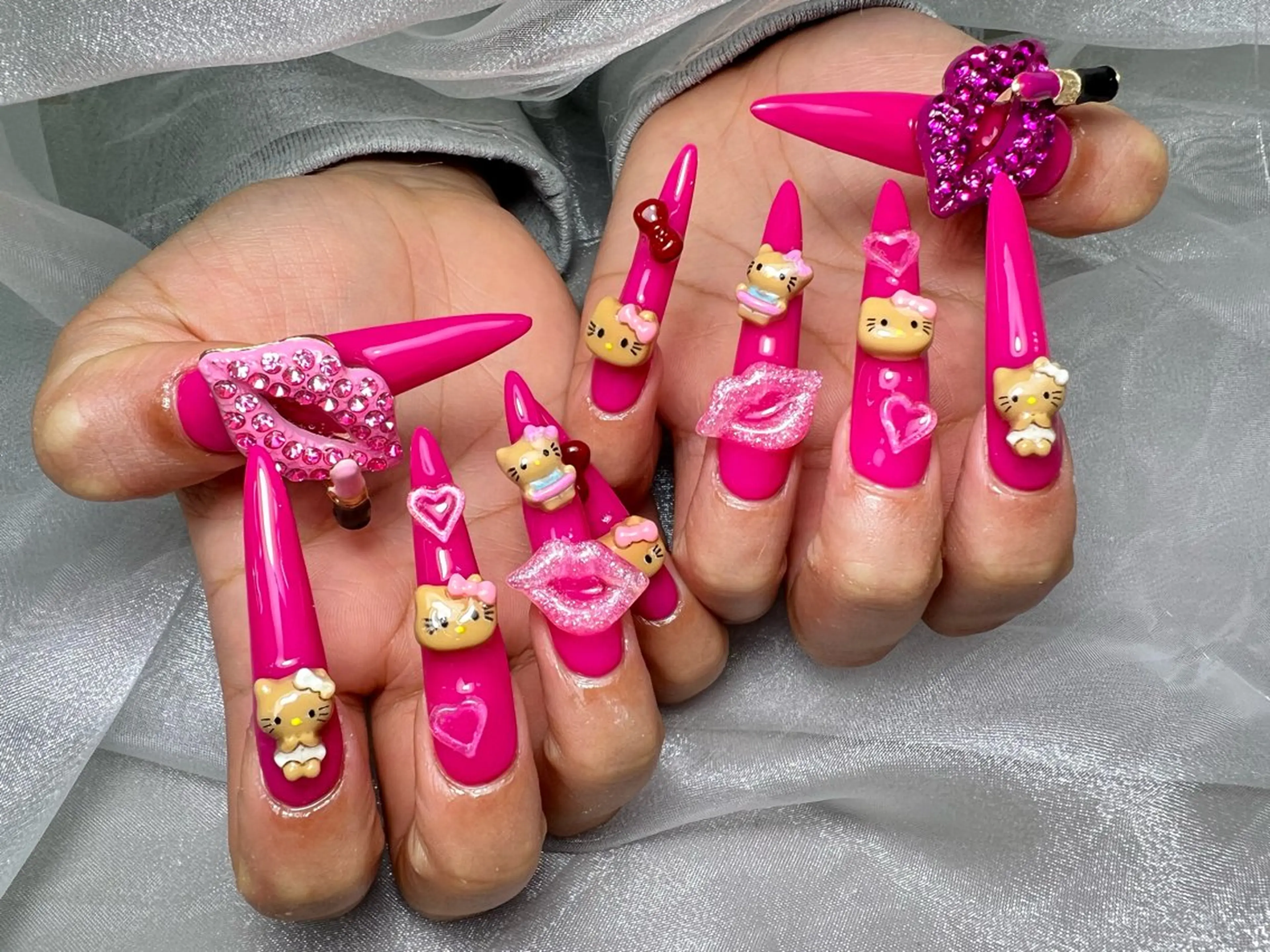 ネイル ハンドネイル Mana‪ ‪·͜· ❤︎‬のネイルデザイン