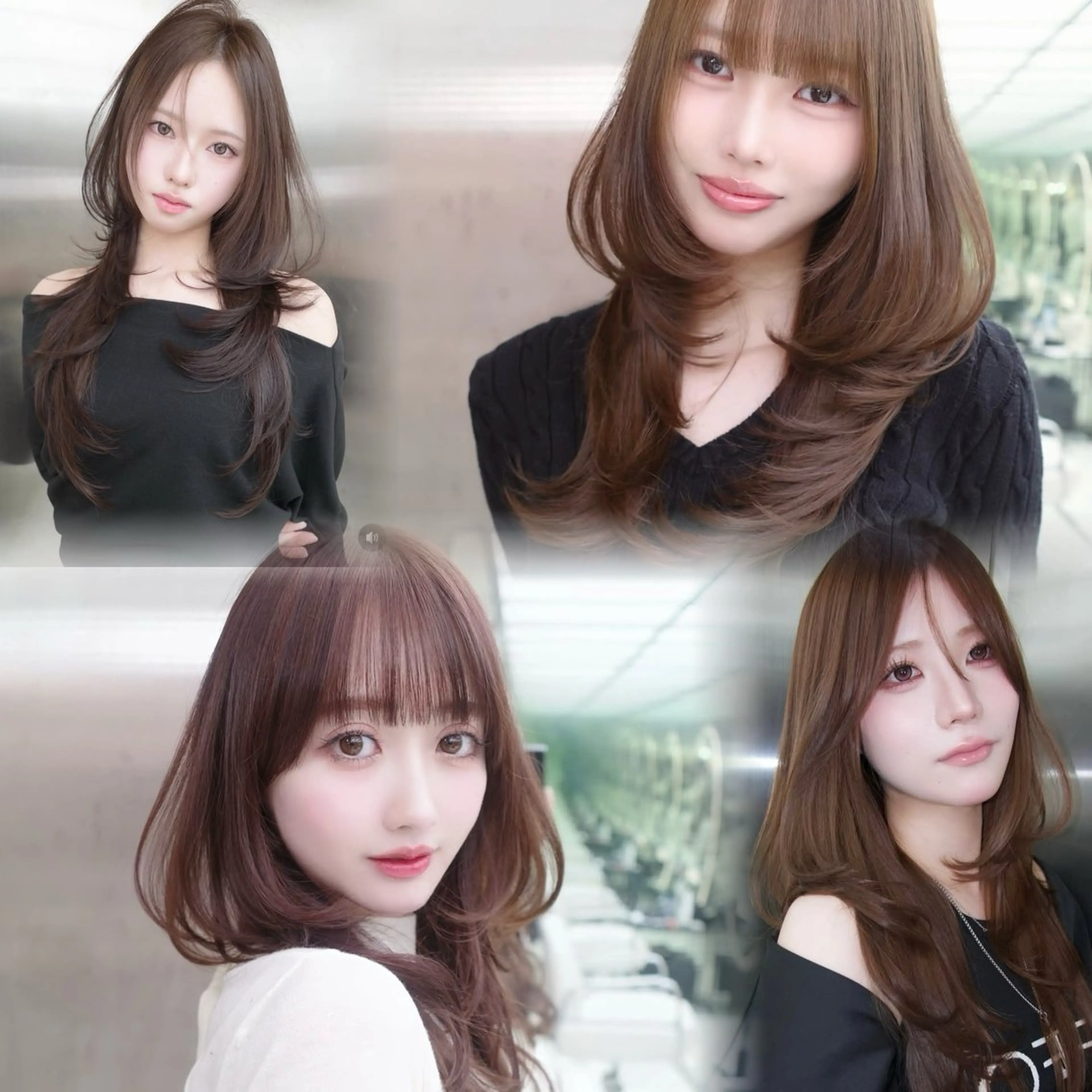 セミロング レイヤーカット トリートメント カット トリートメント レイヤーカット/ きったん/ハイライトのヘアスタイル