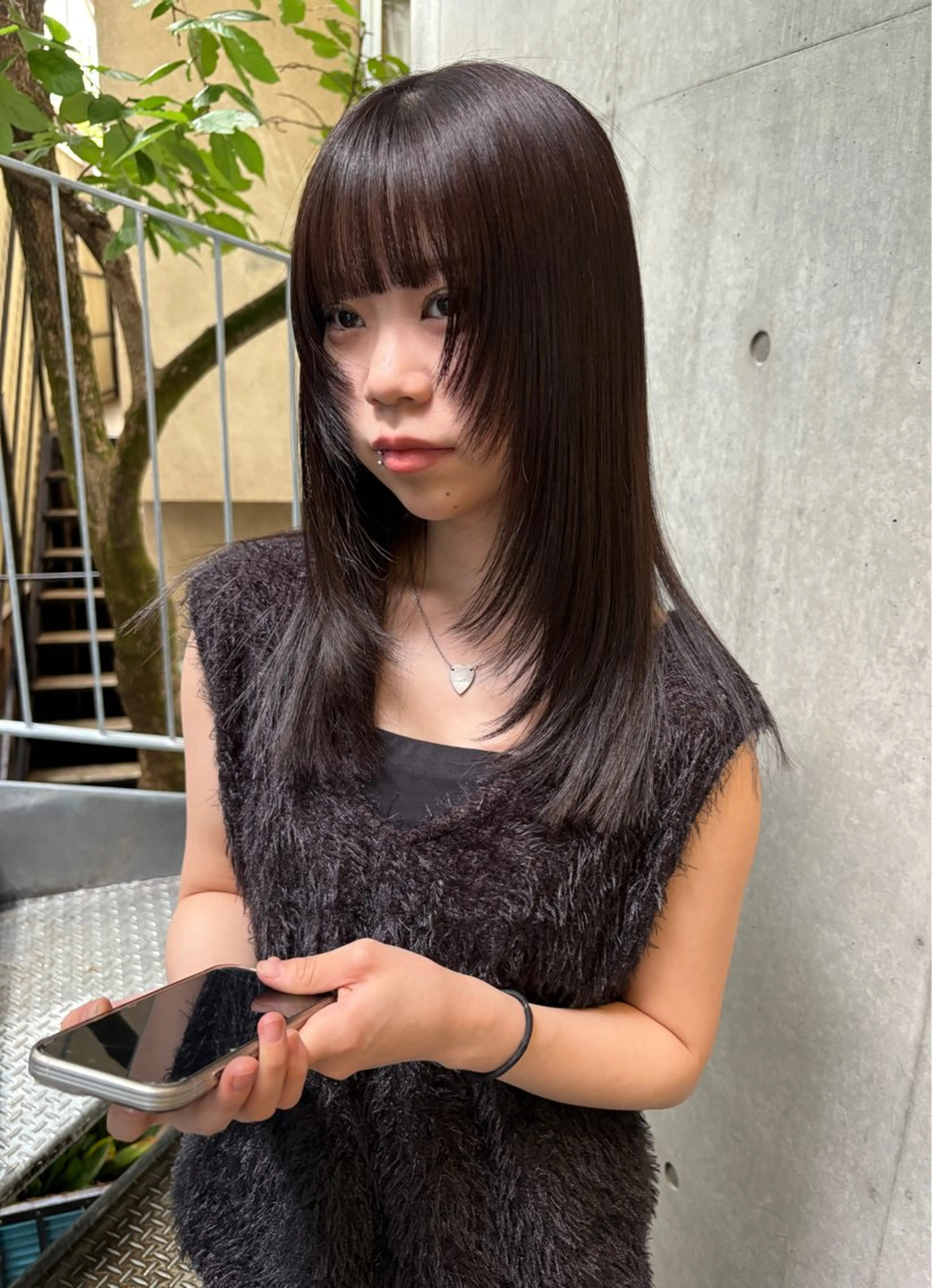 セミロング カラー yuuna/ ハッシュカット🎀のヘアスタイル