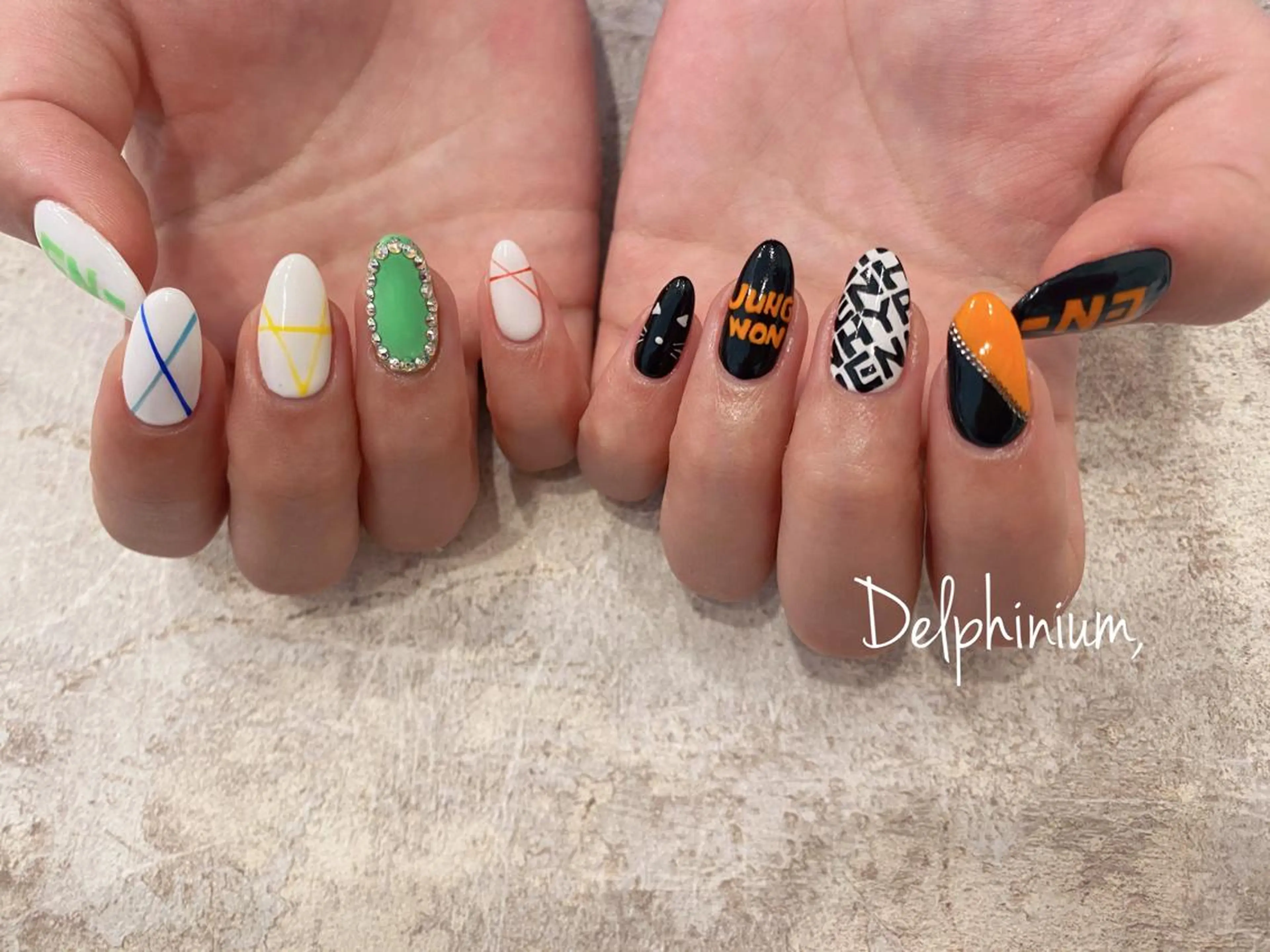 ネイル 韓国ネイル ハンドネイル 岡本 友恵のネイルデザイン