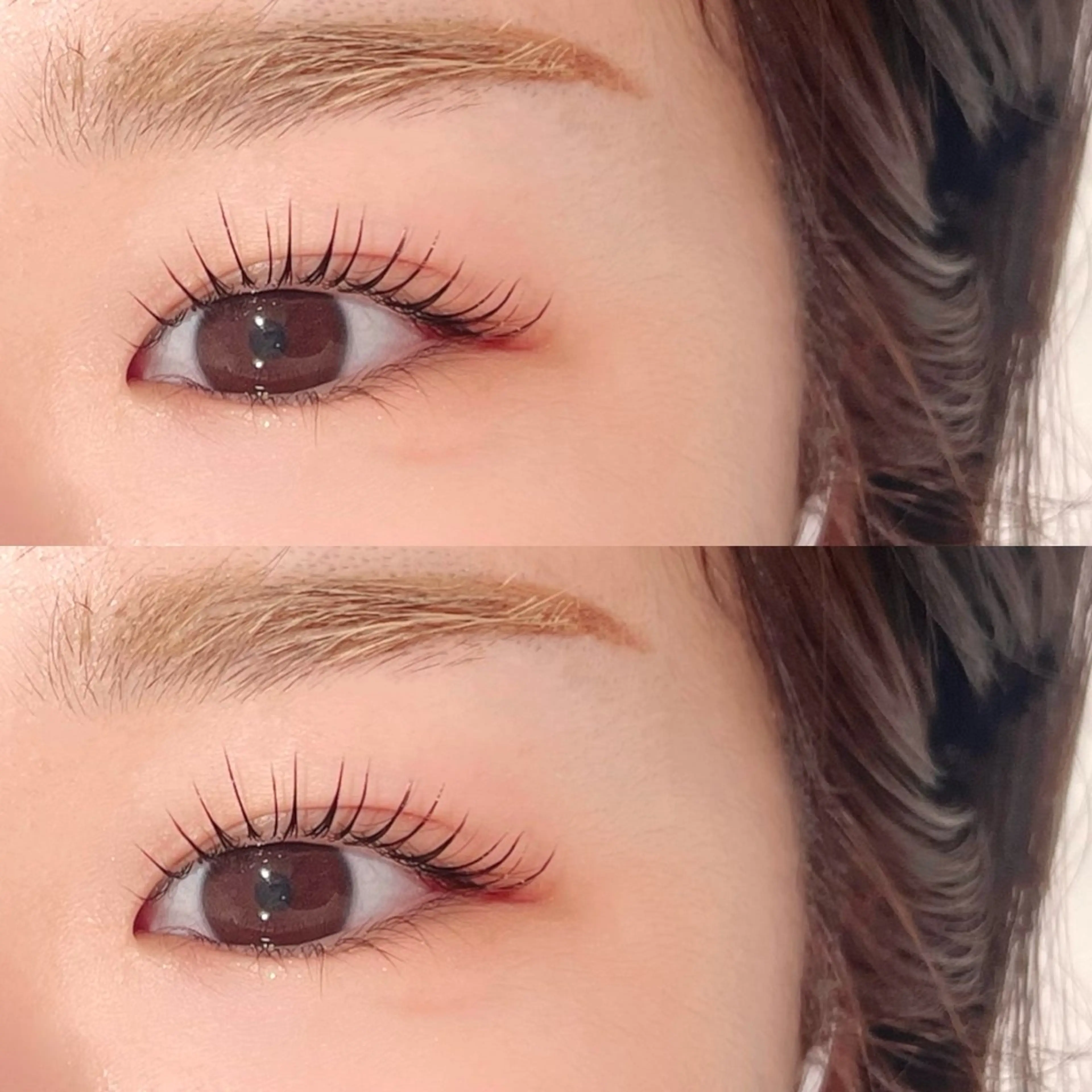 マツエク・マツパ ナチュラル パリジェンヌラッシュリフト まつげパーマ 一重×まつ毛パーマ CLUTCH阿倍野 🥨マエ トモヨ☕️のマツエク・マツパデザイン