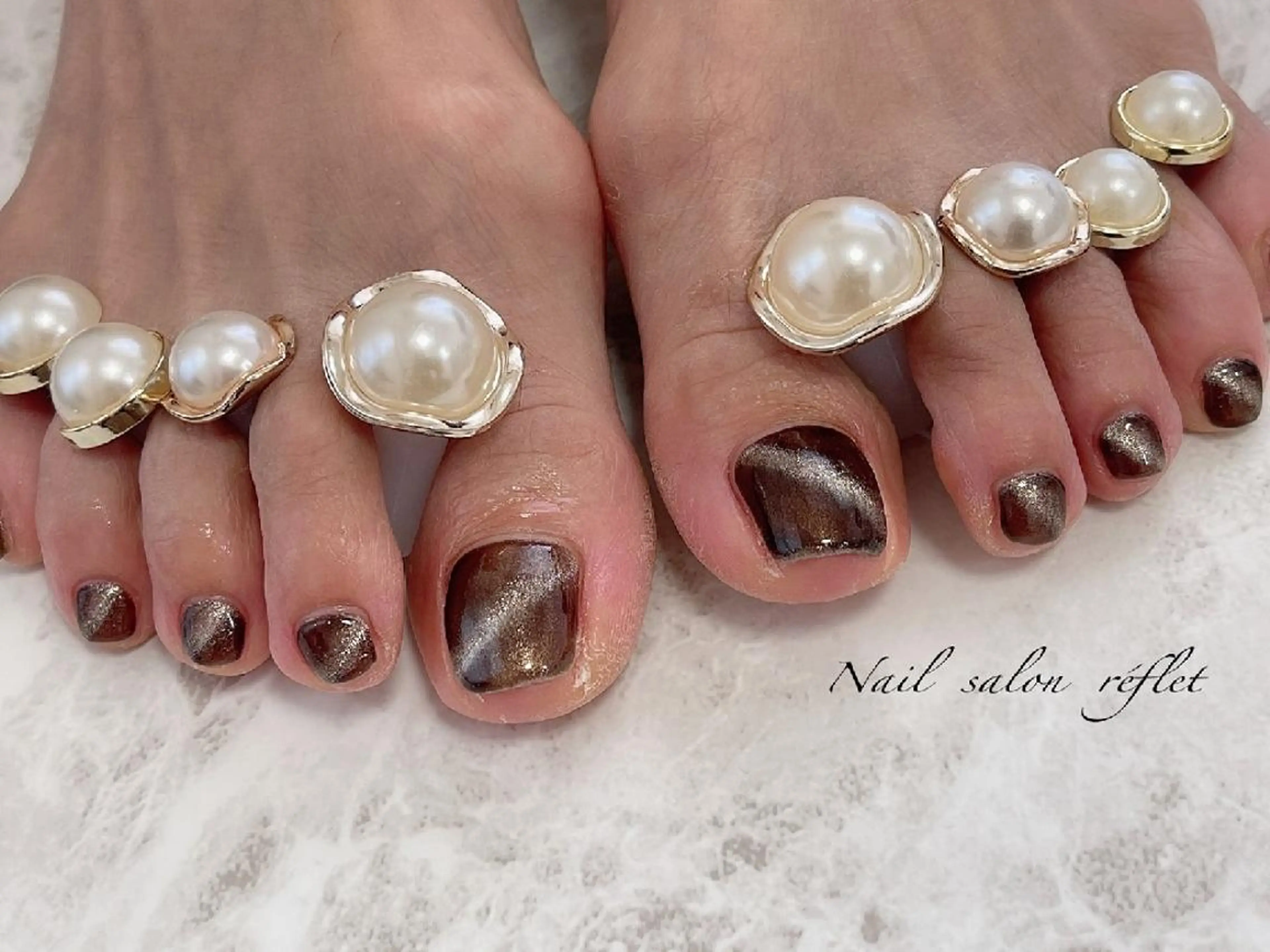 ネイル フットネイル Nailsalon Lebelのネイルデザイン